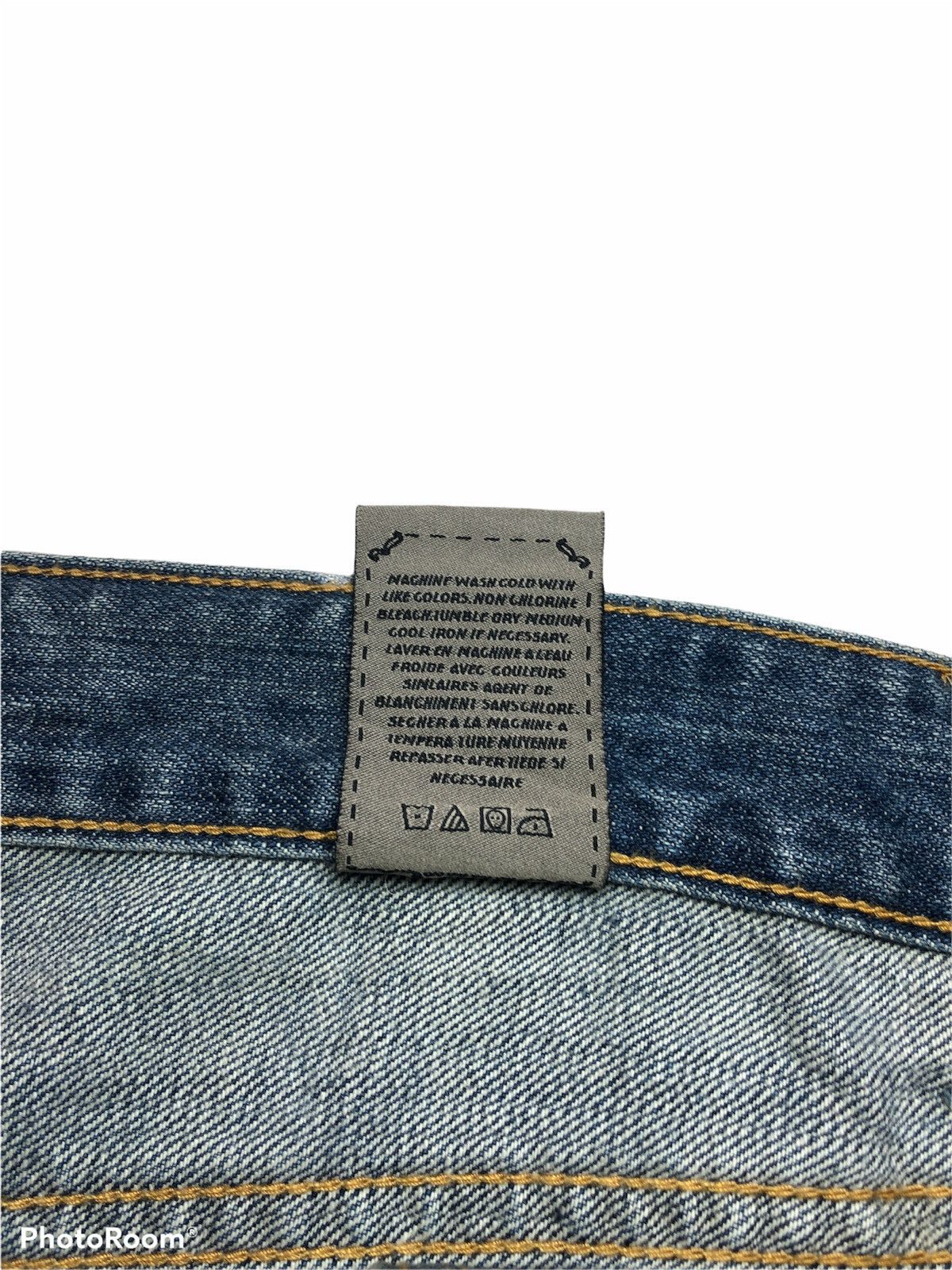 Japanese Brand XRAY PAINTED DISTRESSED DENIM Size US 34 / EU 50 - 6 Thumbnail