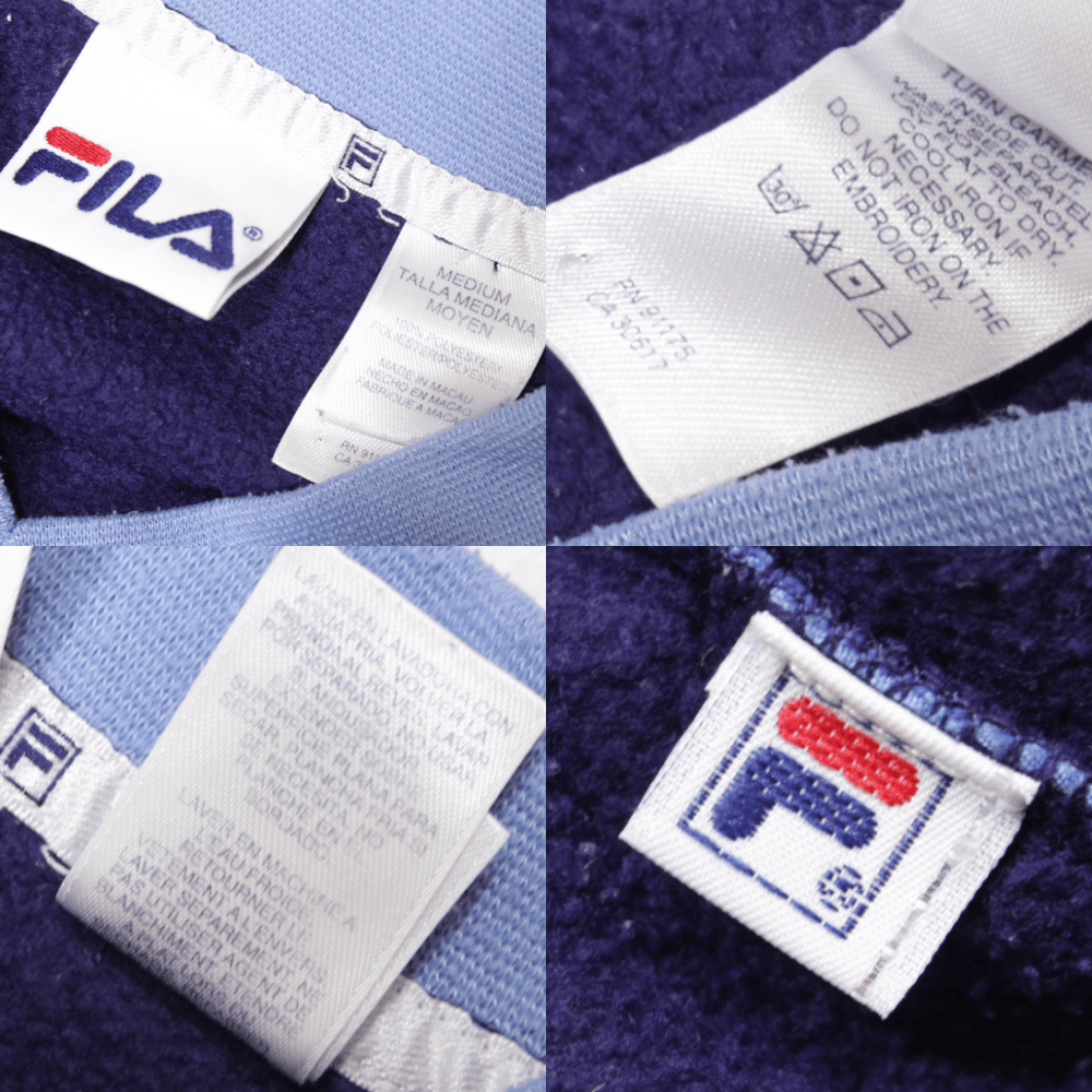 Fila 90S Big Logo Fleece Sweatshirt Vintage Size US M / EU 48-50 / 2 - 8 Thumbnail