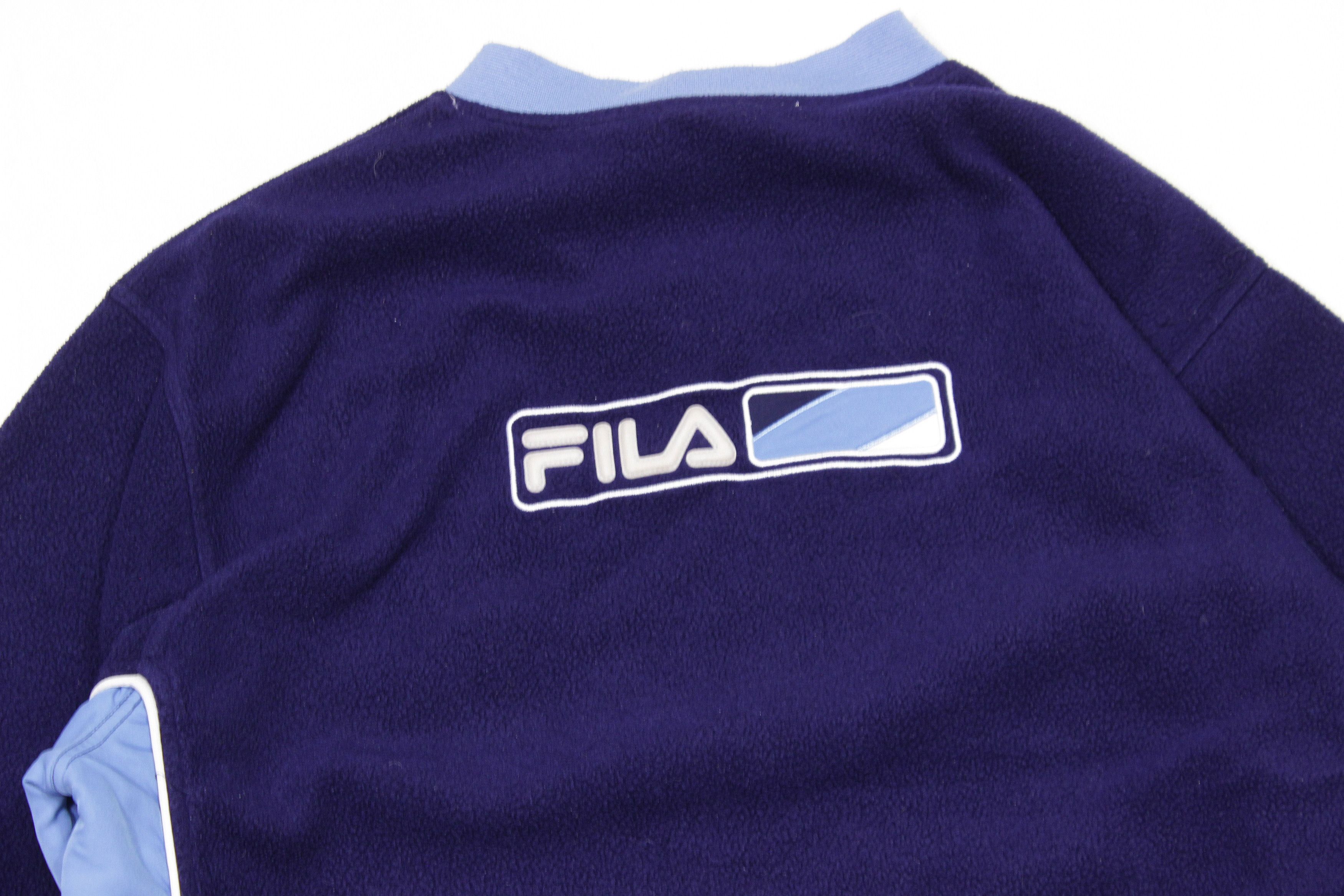 Fila 90S Big Logo Fleece Sweatshirt Vintage Size US M / EU 48-50 / 2 - 4 Thumbnail