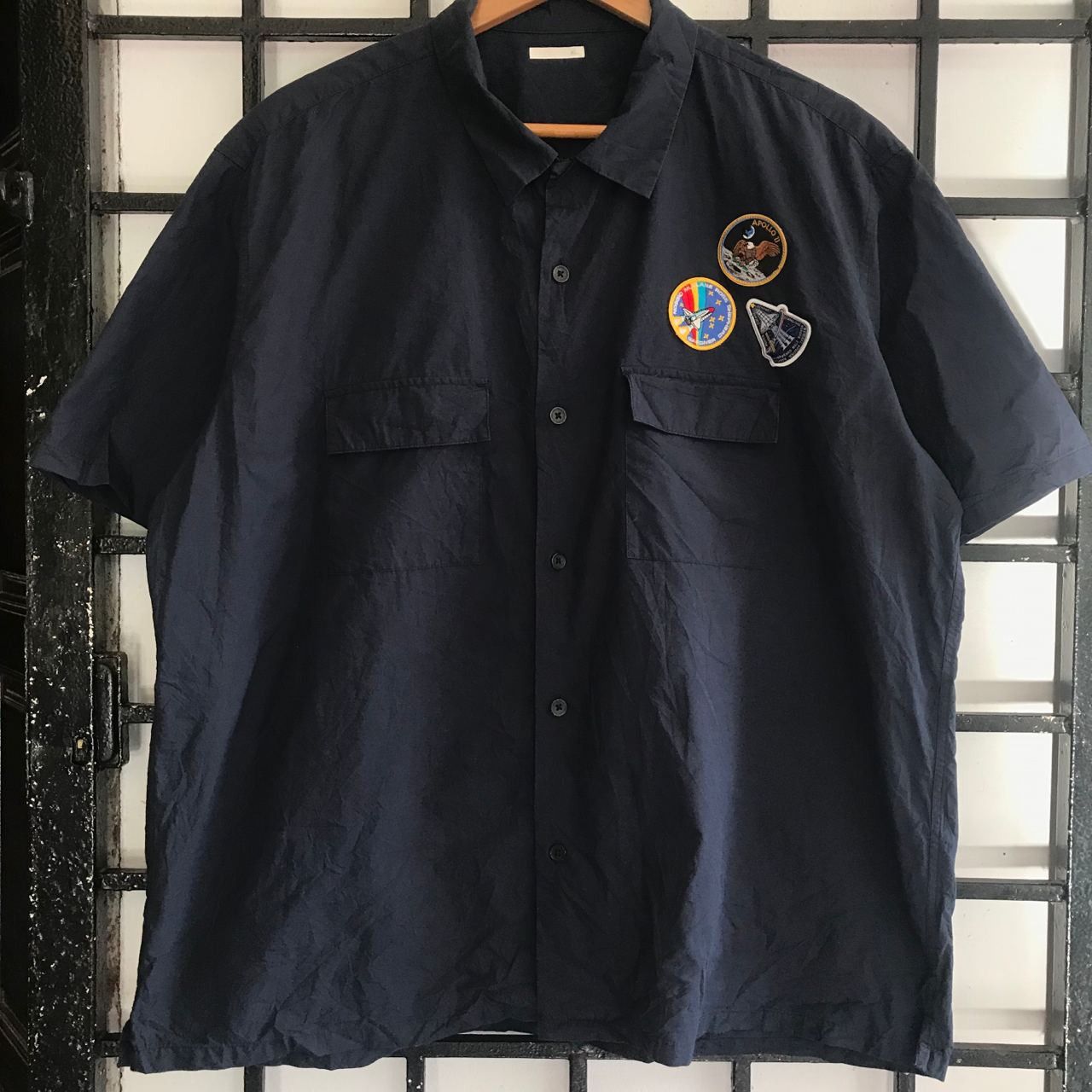 🔥 Vintage NASA Patchwork Design Workers Shirt