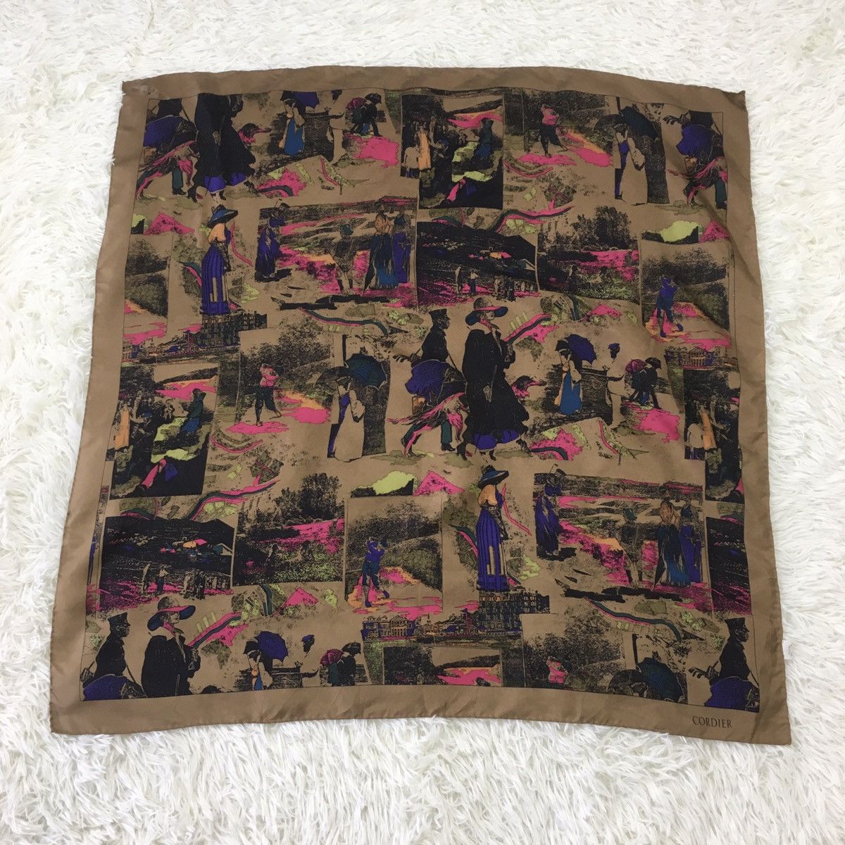 Designer × Vintage Vintage Art By Cordier Scarf Size ONE SIZE - 2 Thumbnail