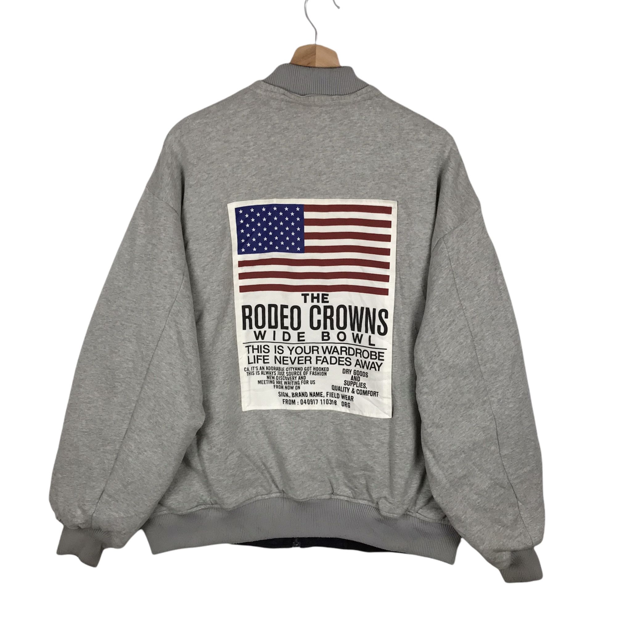 Japanese Brand × Vintage Rodeo Crowns Reversible Bomber Jacket Size US L / EU 52-54 / 3 - 1 Thumbnail