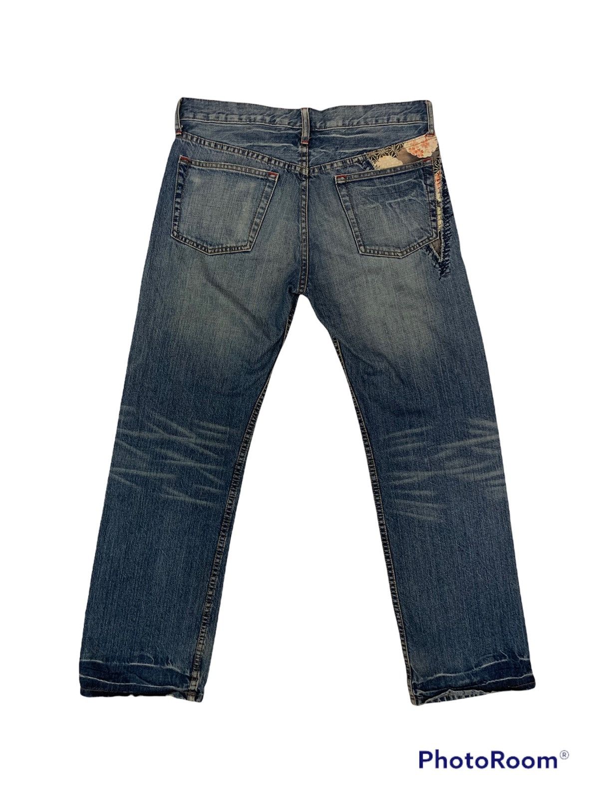 Takeo Kikuchi Takeo kikuchi distressed denim pants traditional design Size US 34 / EU 50 - 2 Thumbnail