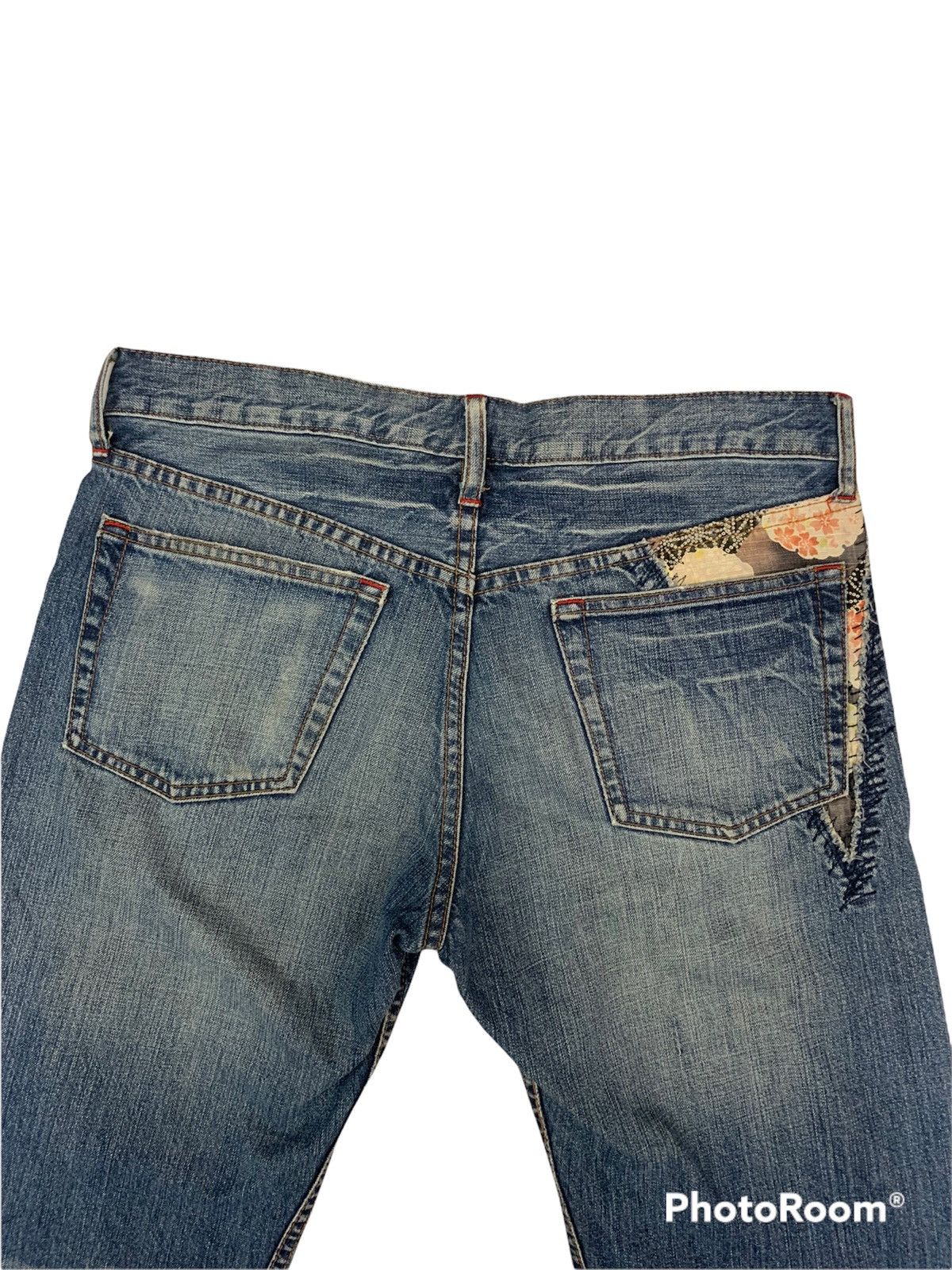 Takeo Kikuchi Takeo kikuchi distressed denim pants traditional design Size US 34 / EU 50 - 7 Thumbnail