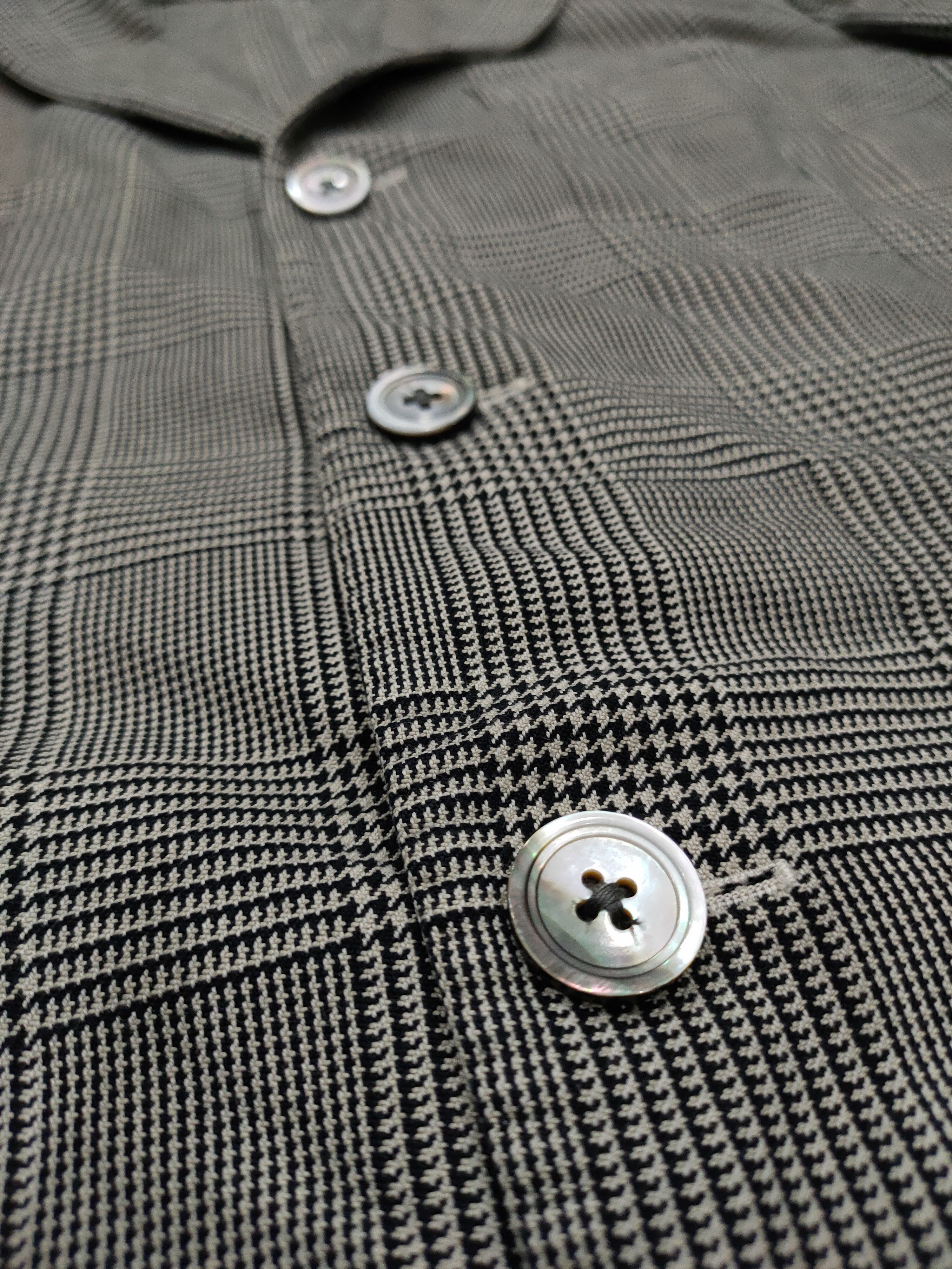 Boglioli VINTAGE BOGLIOLI HOUNDSTOOTH PLAID COAT BLAZER 46R ITALY Size 46R - 3 Thumbnail
