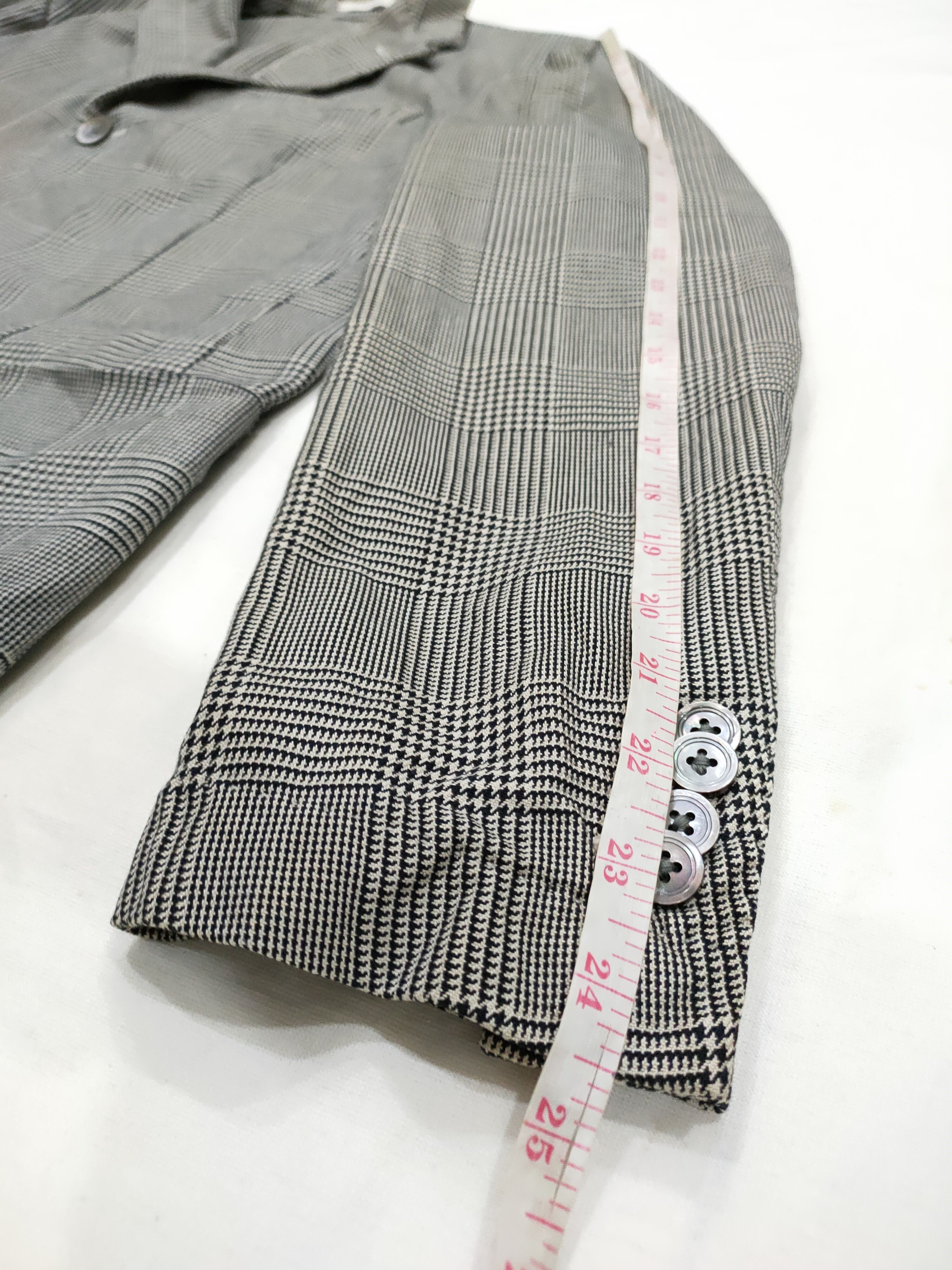 Boglioli VINTAGE BOGLIOLI HOUNDSTOOTH PLAID COAT BLAZER 46R ITALY Size 46R - 7 Thumbnail