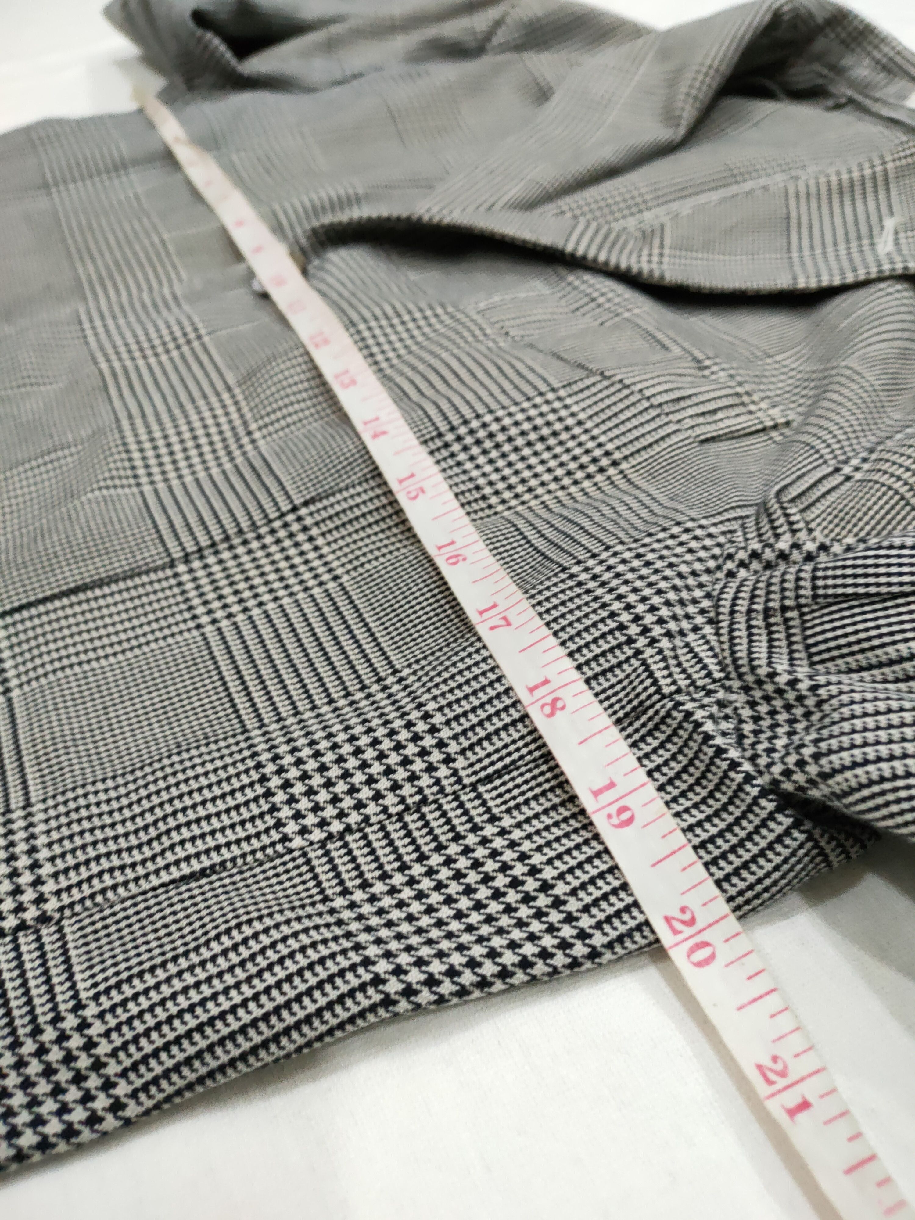 Boglioli VINTAGE BOGLIOLI HOUNDSTOOTH PLAID COAT BLAZER 46R ITALY Size 46R - 5 Thumbnail