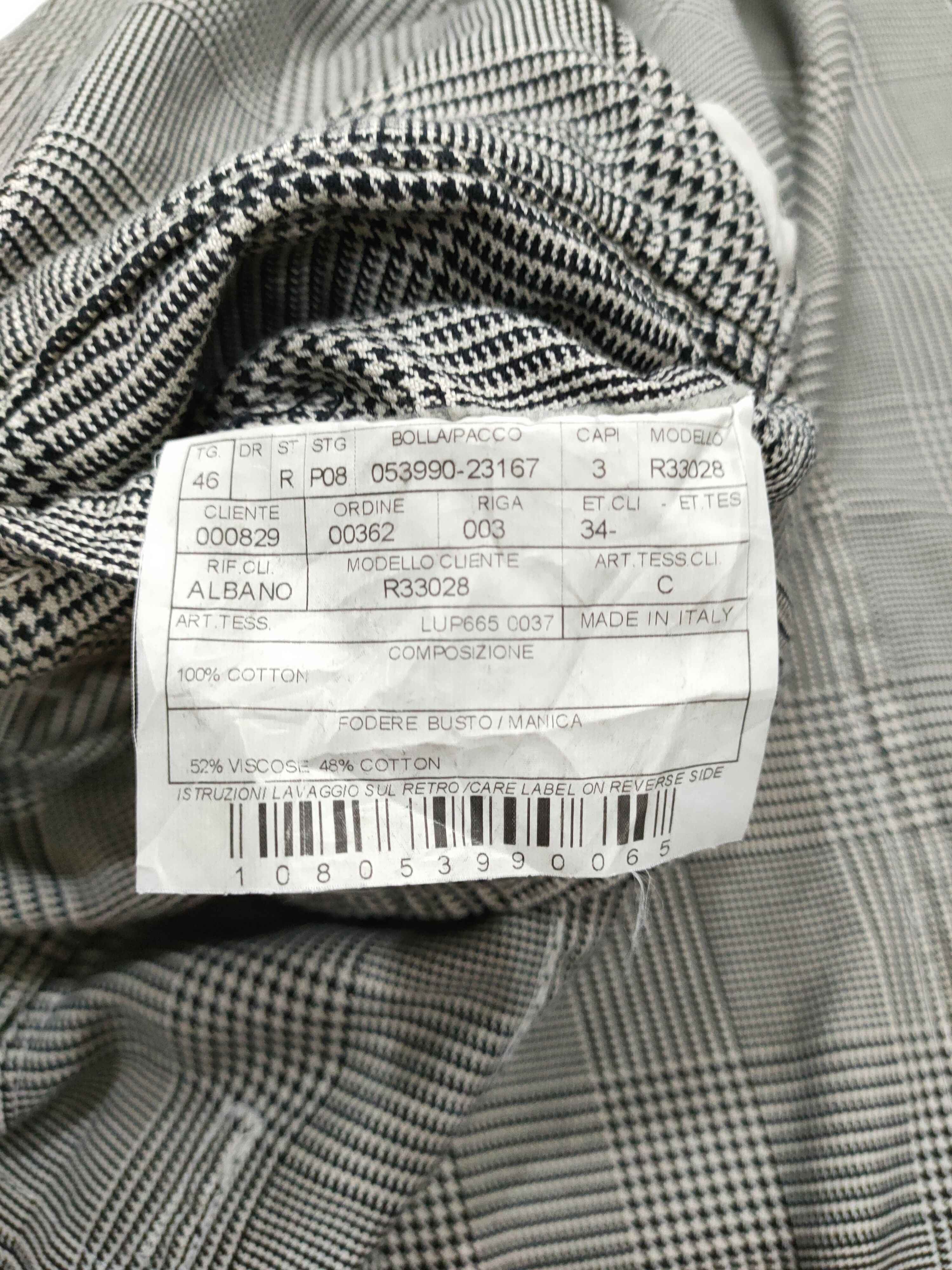 Boglioli VINTAGE BOGLIOLI HOUNDSTOOTH PLAID COAT BLAZER 46R ITALY Size 46R - 10 Thumbnail