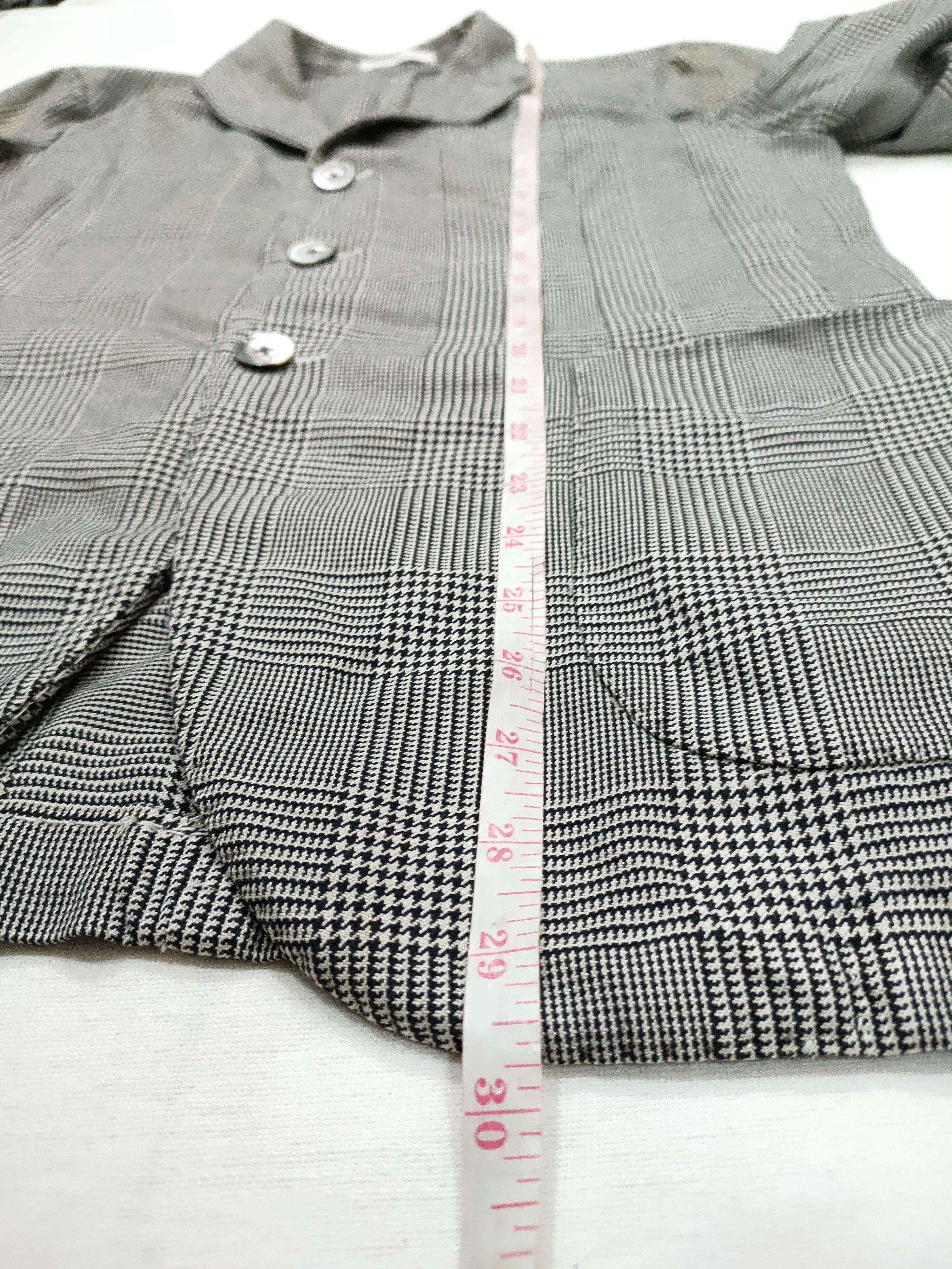 Boglioli VINTAGE BOGLIOLI HOUNDSTOOTH PLAID COAT BLAZER 46R ITALY Size 46R - 6 Thumbnail