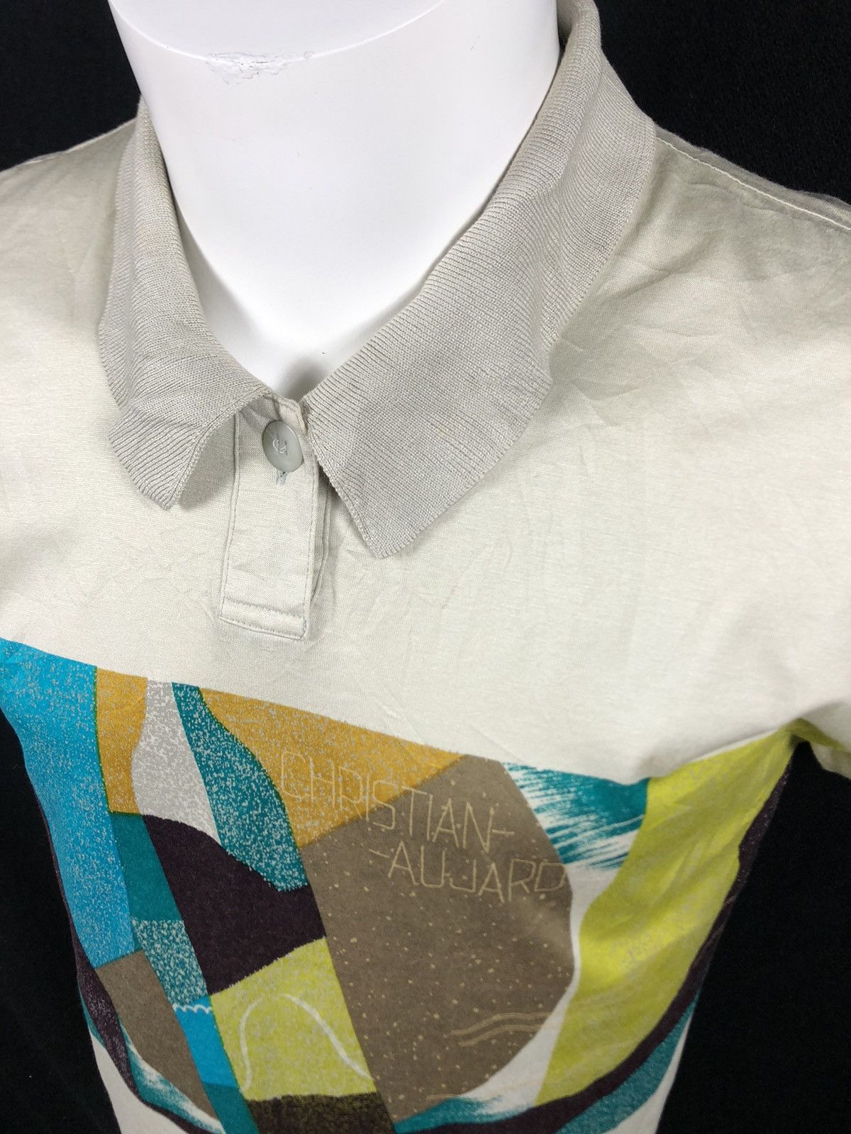 Christian Audigier × Designer × Vintage Vintage Christian Aujard Pop Art Polo Shirt Size US M / EU 48-50 / 2 - 3 Thumbnail