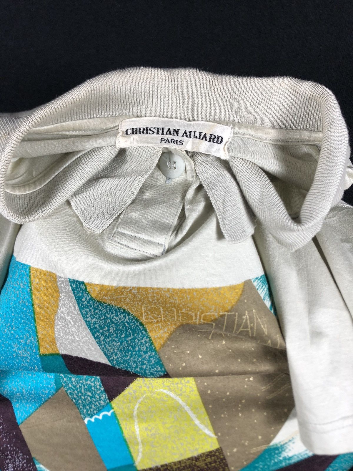 Christian Audigier × Designer × Vintage Vintage Christian Aujard Pop Art Polo Shirt Size US M / EU 48-50 / 2 - 7 Thumbnail