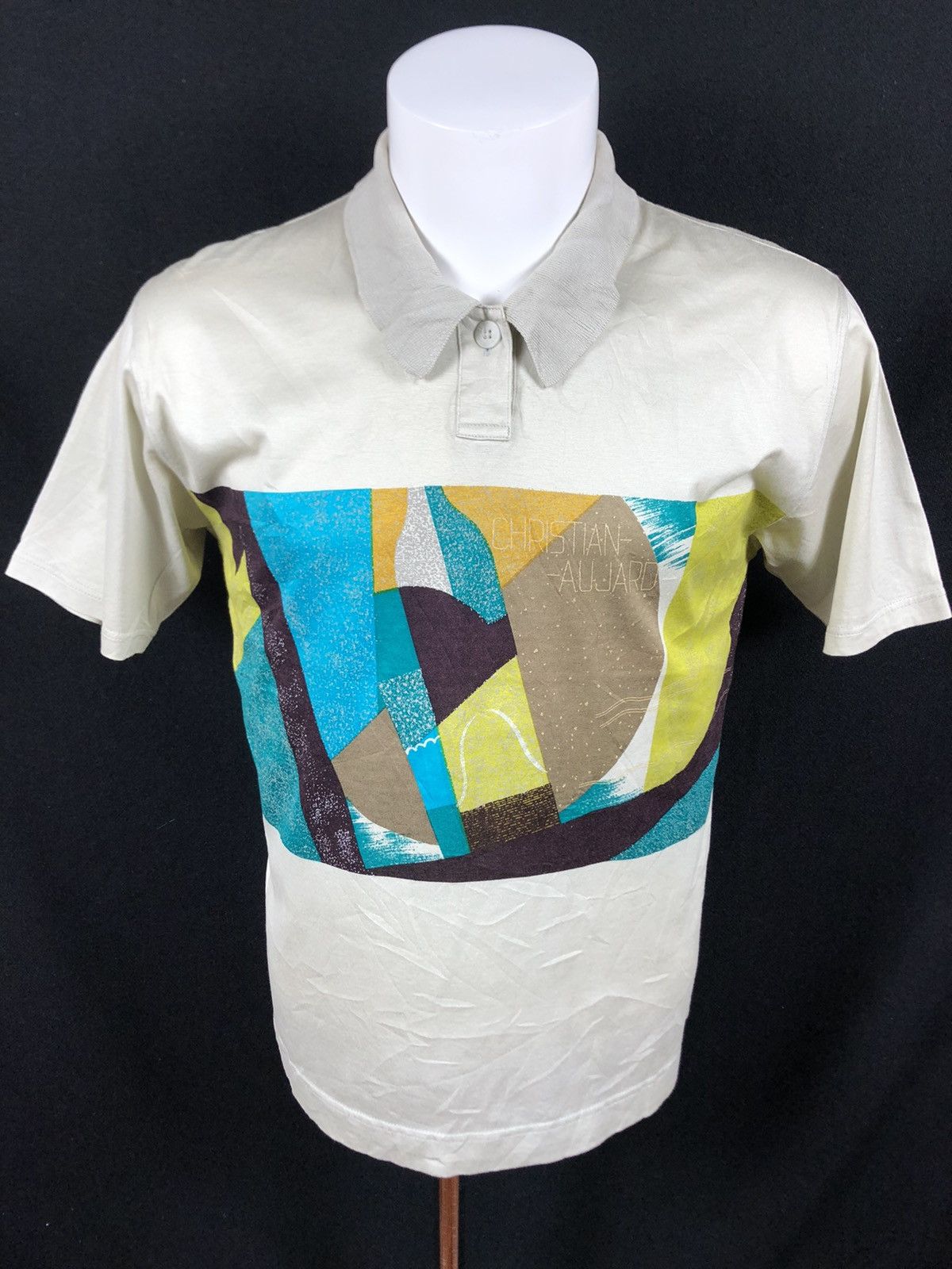 Christian Audigier × Designer × Vintage Vintage Christian Aujard Pop Art Polo Shirt Size US M / EU 48-50 / 2 - 1 Thumbnail