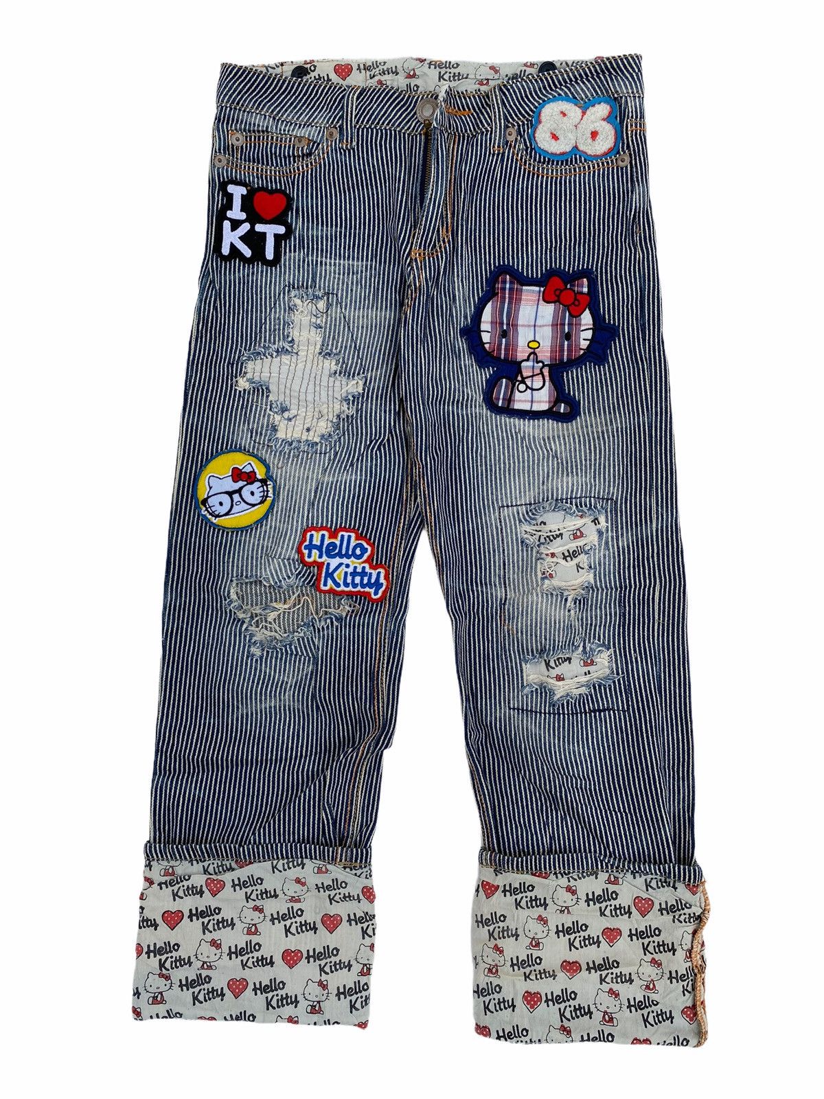 Cartoon Network Hello Kitty Hickory Distressed Denim Size US 30 / EU 46 - 3 Thumbnail