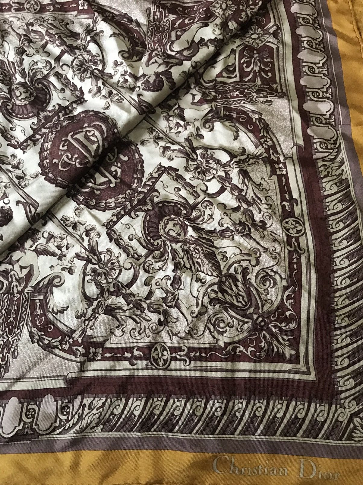Christian Dior Monsieur 💥Vintage Christian Dior Scarf Overprint Size ONE SIZE - 10 Thumbnail