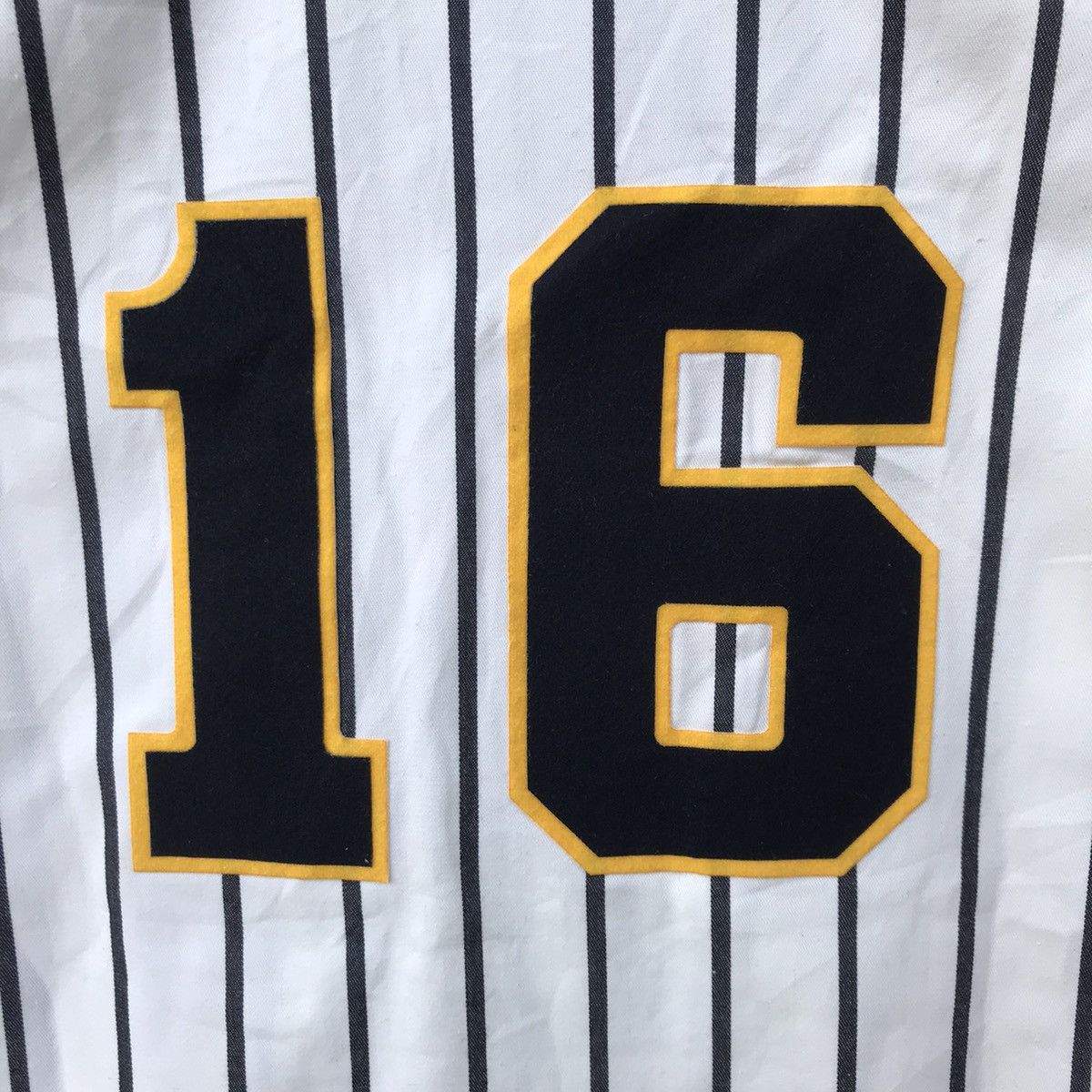 Vintage Vintage Yardbirds W. Childs Spellout Pinstripe Jersey #16 Size US L / EU 52-54 / 3 - 3 Thumbnail