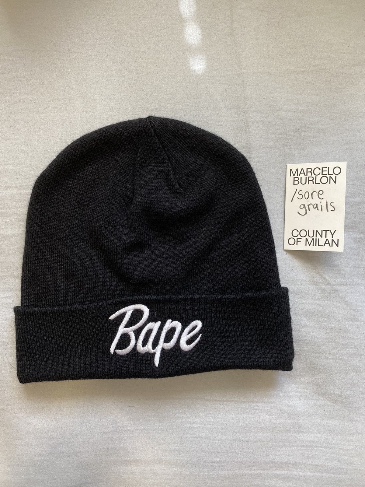 Bape BAPE Cursive beanie | Grailed