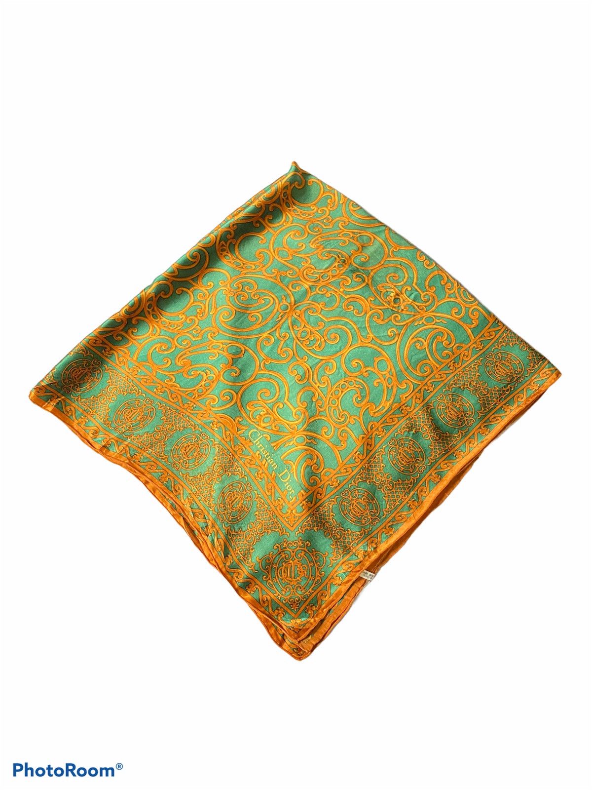 Christian Dior Monsieur Christian Dior luxury design silk scarf 34”x35.5” SS Size ONE SIZE - 1 Thumbnail