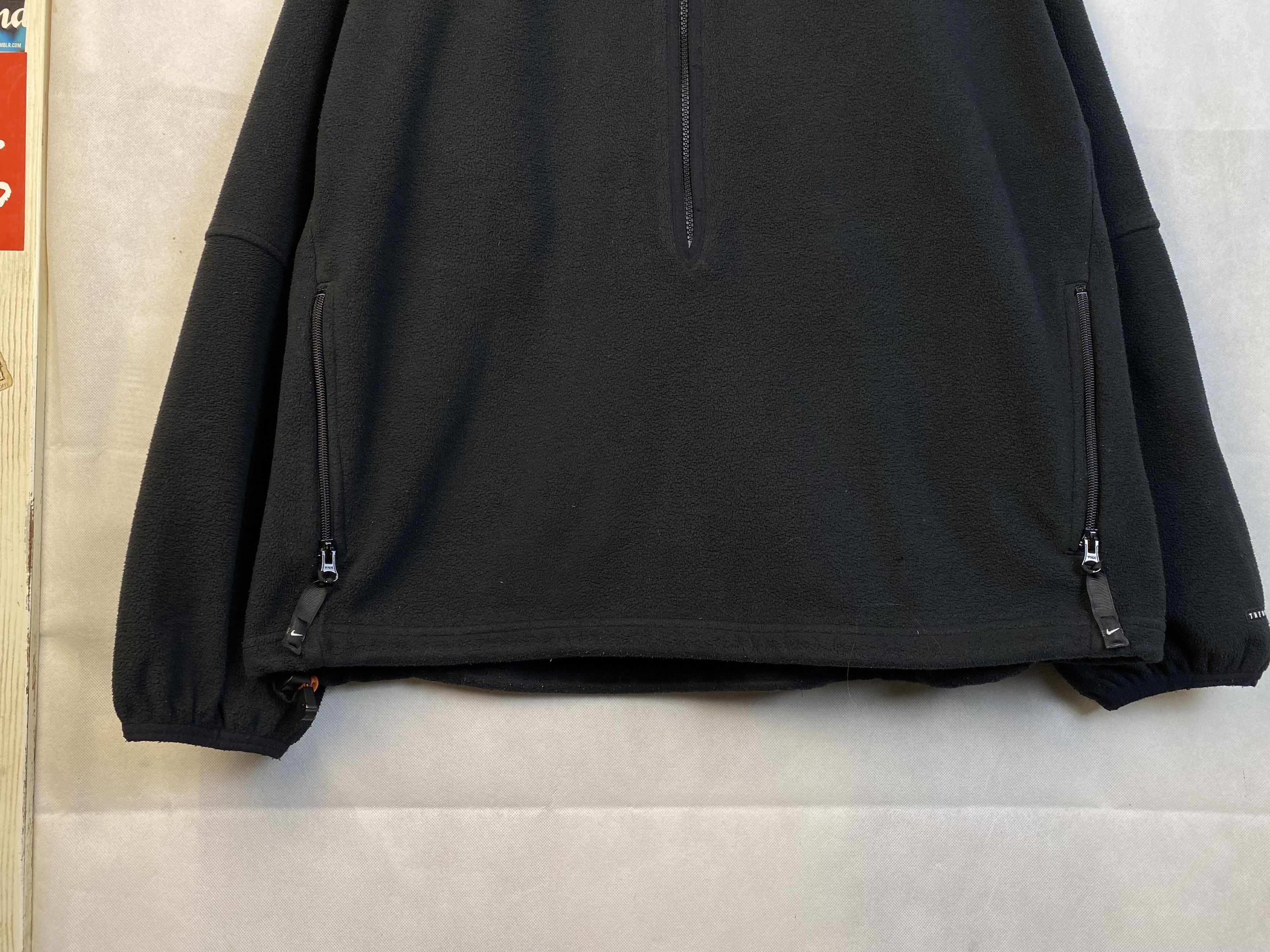 Nike Nike ACG Therma Fit Vintage 90's Black Fleece Jacket Zip Size US XL / EU 56 / 4 - 4 Thumbnail