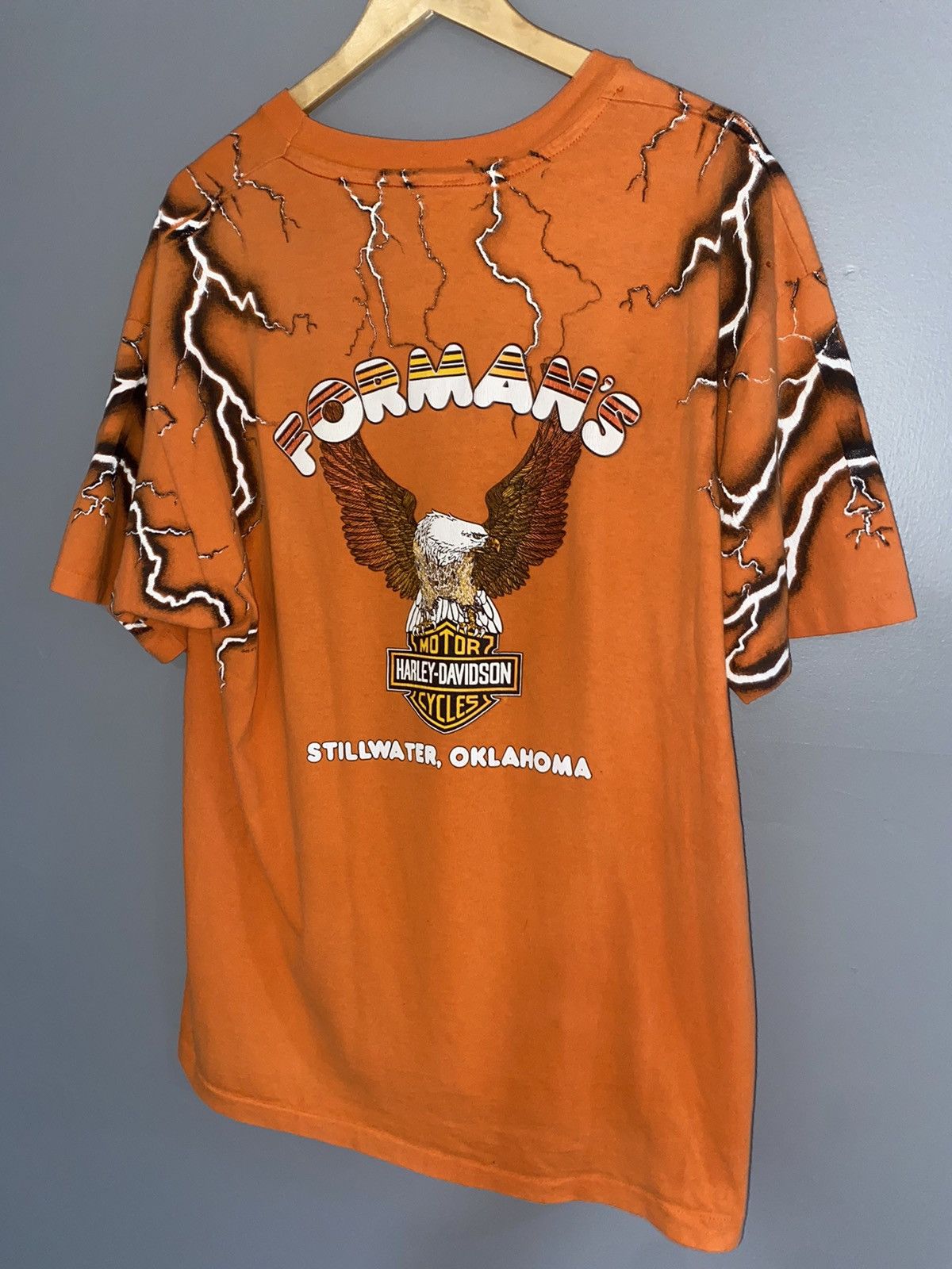 Vintage Harley Davidson lightning thunder shirt