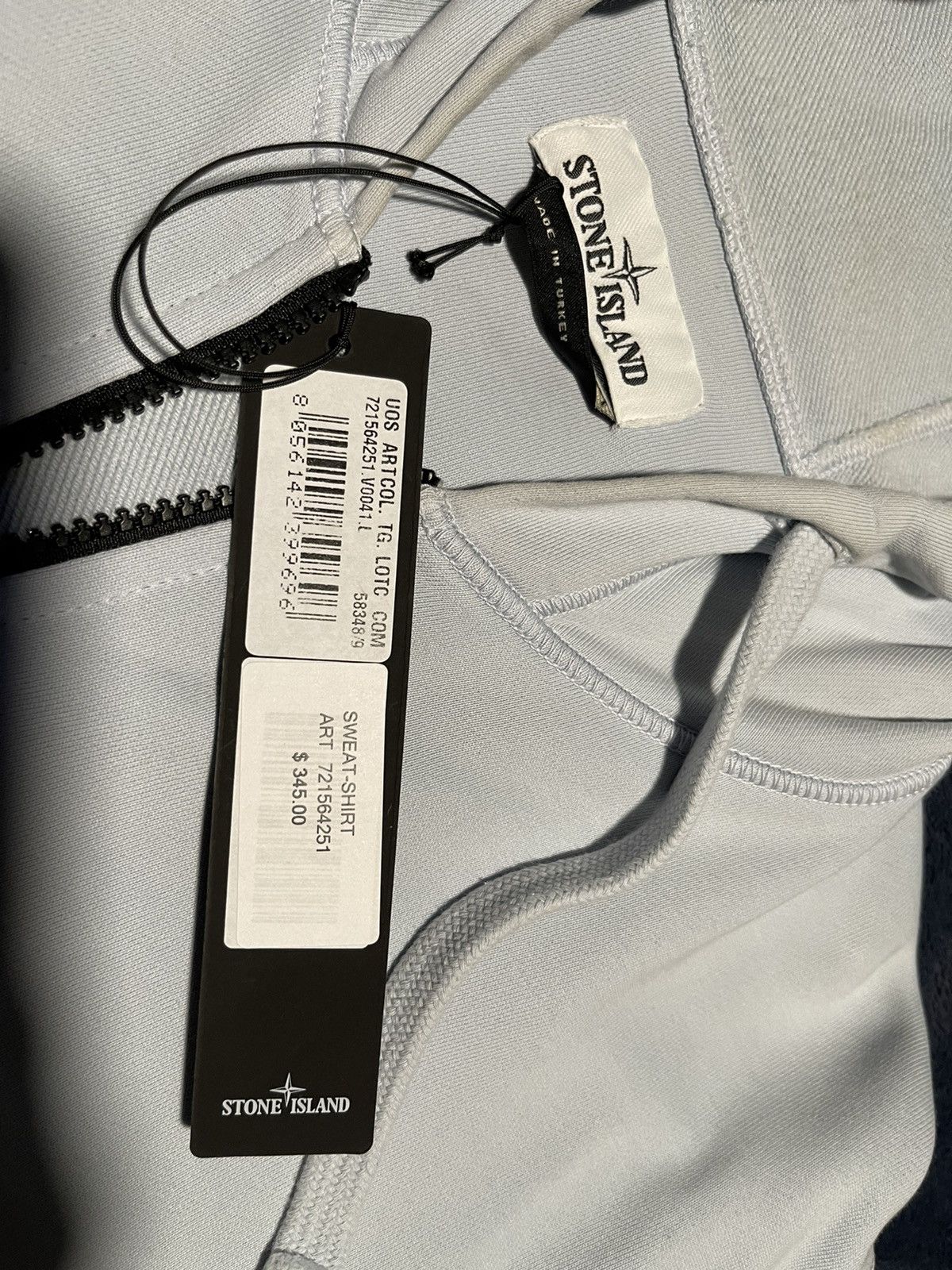 Stone Island Stone island light blue hoodie large Size US L / EU 52-54 / 3 - 2 Thumbnail