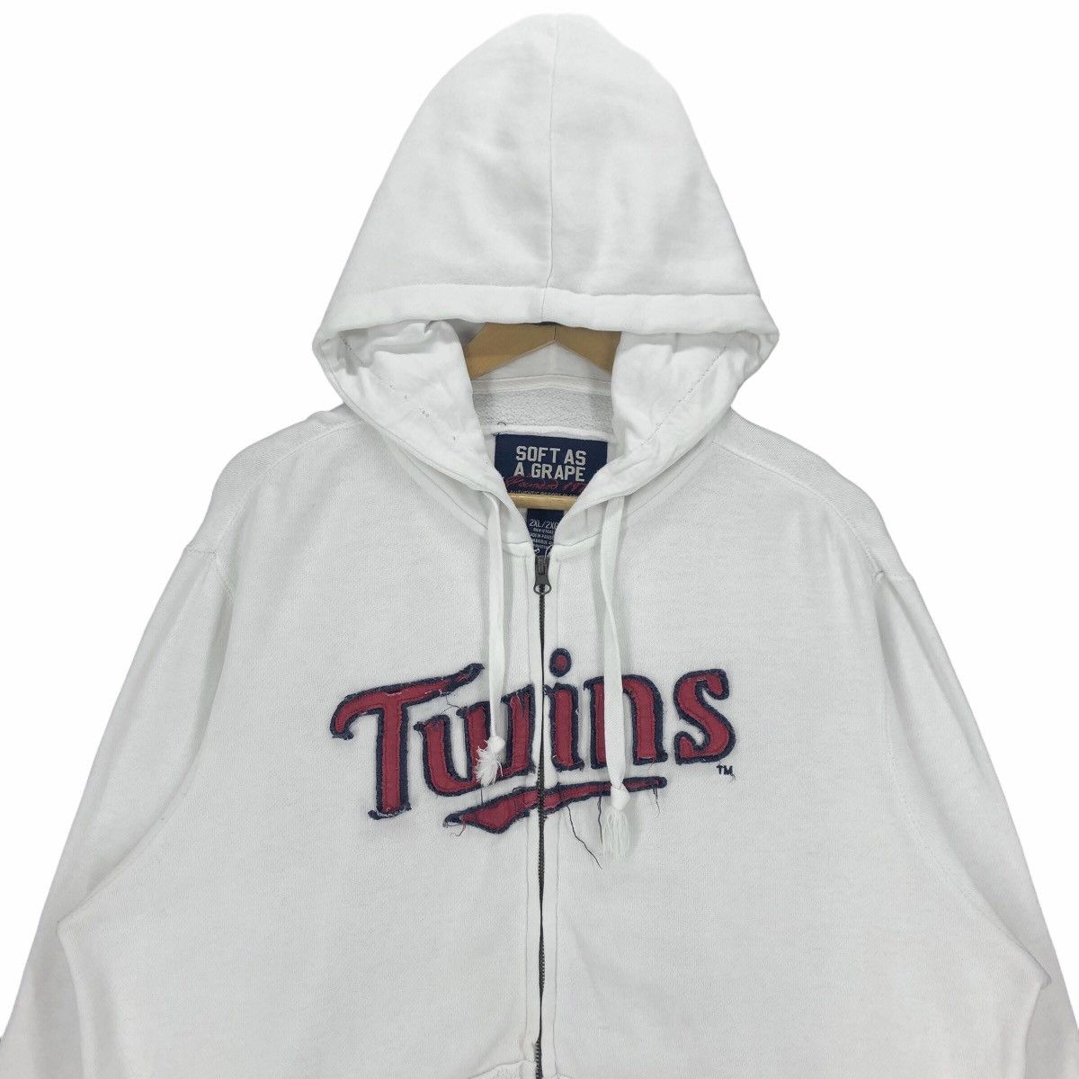 MLB Vintage MLB Minnesota Twins Hoodie Big Logo Embroidery Size US XL / EU 56 / 4 - 7 Thumbnail