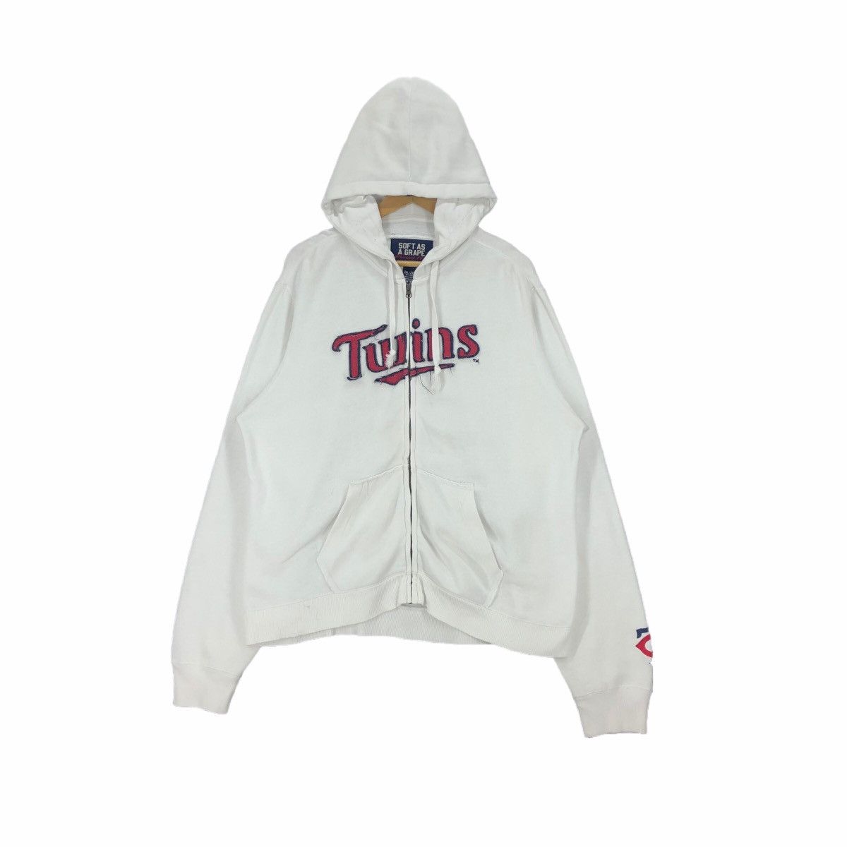 MLB Vintage MLB Minnesota Twins Hoodie Big Logo Embroidery Size US XL / EU 56 / 4 - 3 Thumbnail