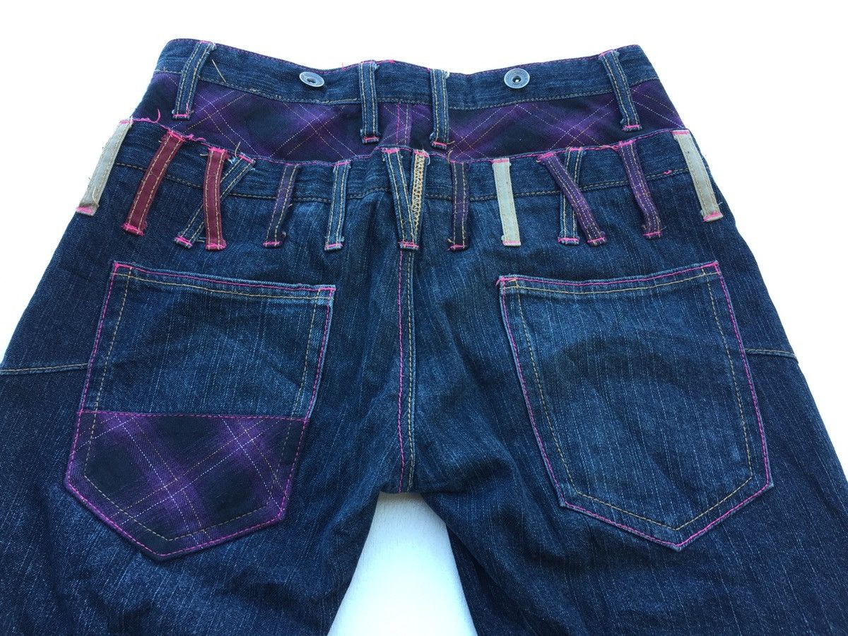 If Six Was Nine × Le Grande Bleu (L.G.B.) Japanese Barcedos Double Waist Gothic Punk Jeans Size US 30 / EU 46 - 7 Thumbnail