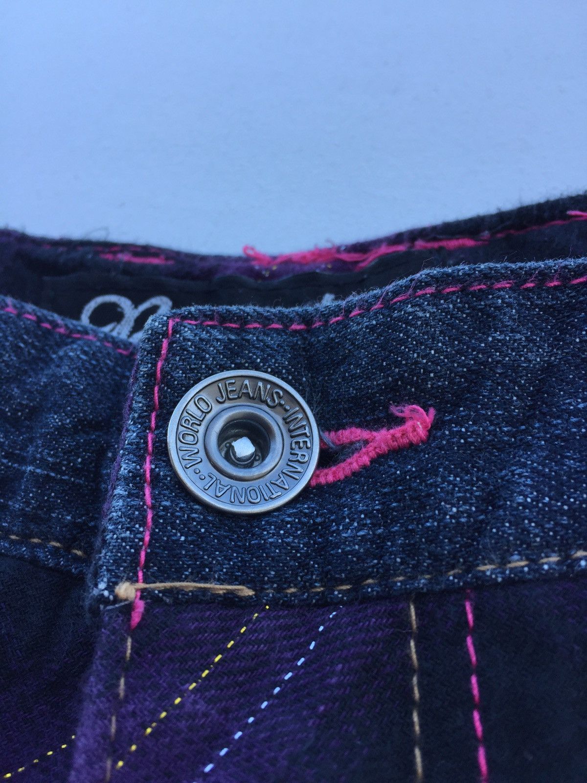 If Six Was Nine × Le Grande Bleu (L.G.B.) Japanese Barcedos Double Waist Gothic Punk Jeans Size US 30 / EU 46 - 3 Thumbnail