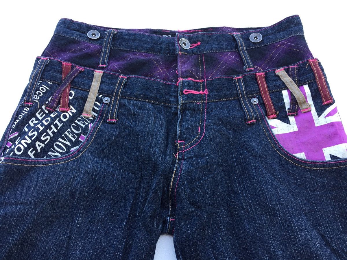 If Six Was Nine × Le Grande Bleu (L.G.B.) Japanese Barcedos Double Waist Gothic Punk Jeans Size US 30 / EU 46 - 2 Thumbnail