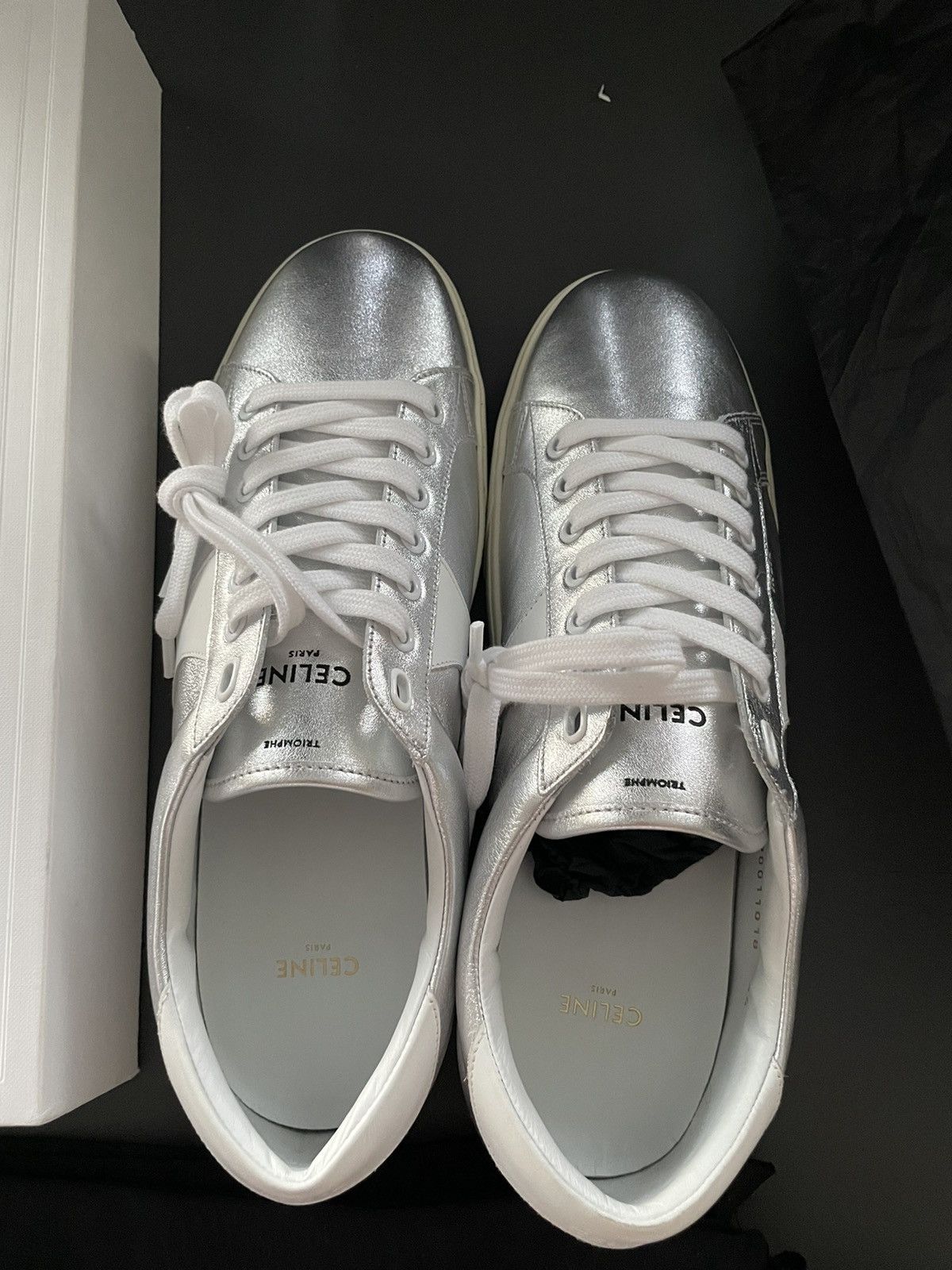 Celine × Hedi Slimane Celine Hedi Slimane Triomphe Sneaker Super Runway Edition Size US 11 / EU 44 - 4 Thumbnail