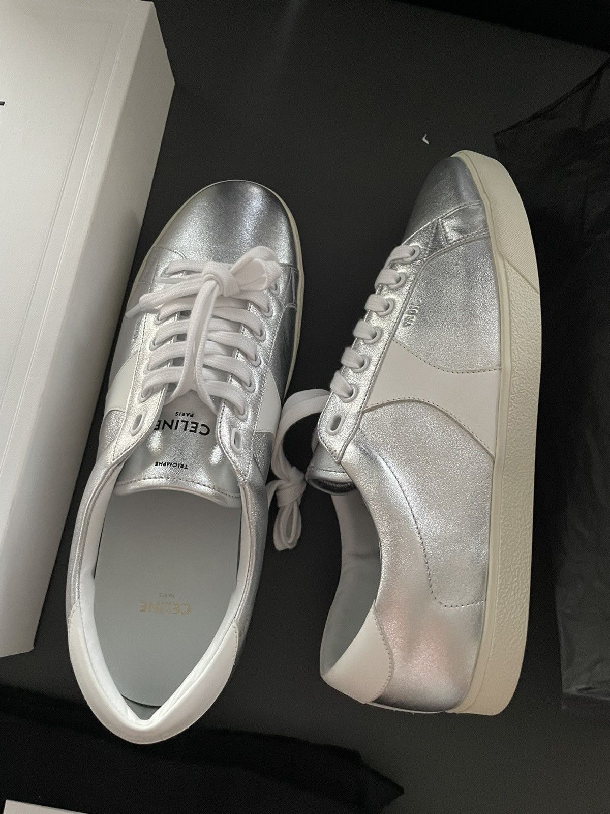 Celine × Hedi Slimane Celine Hedi Slimane Triomphe Sneaker Super Runway Edition Size US 11 / EU 44 - 19 Thumbnail