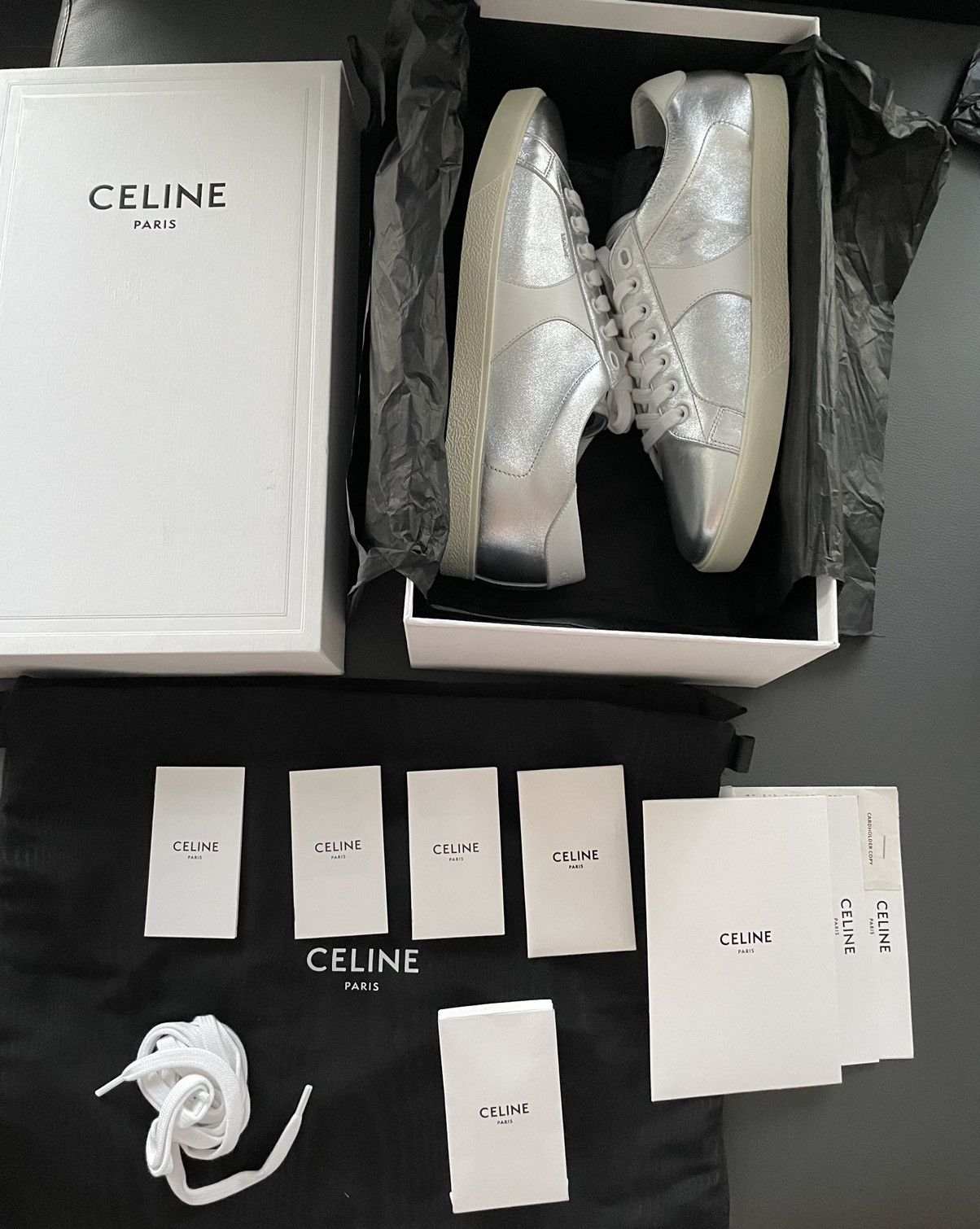 Celine × Hedi Slimane Celine Hedi Slimane Triomphe Sneaker Super Runway Edition Size US 11 / EU 44 - 2 Thumbnail