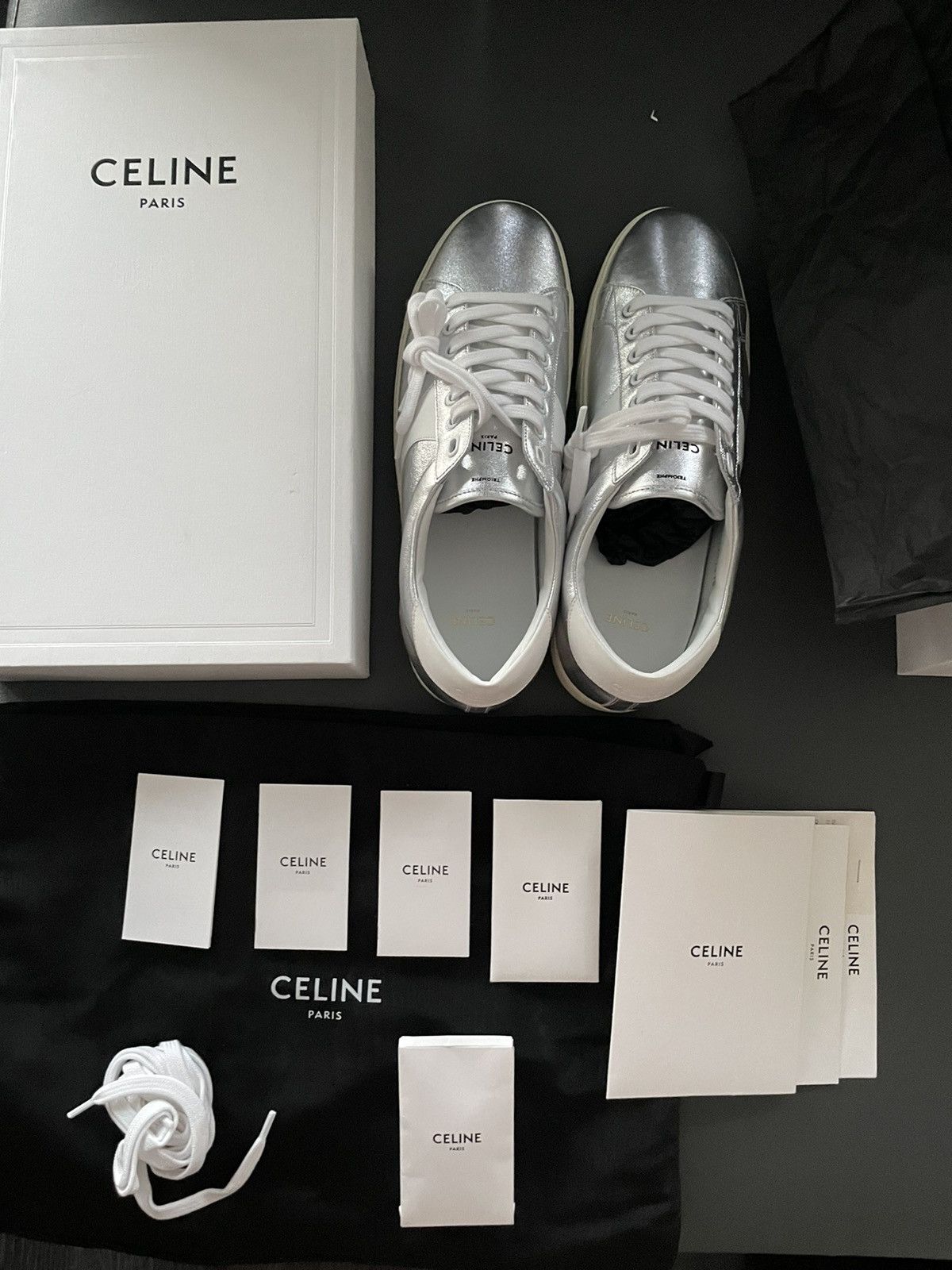 Celine × Hedi Slimane Celine Hedi Slimane Triomphe Sneaker Super Runway Edition Size US 11 / EU 44 - 11 Thumbnail