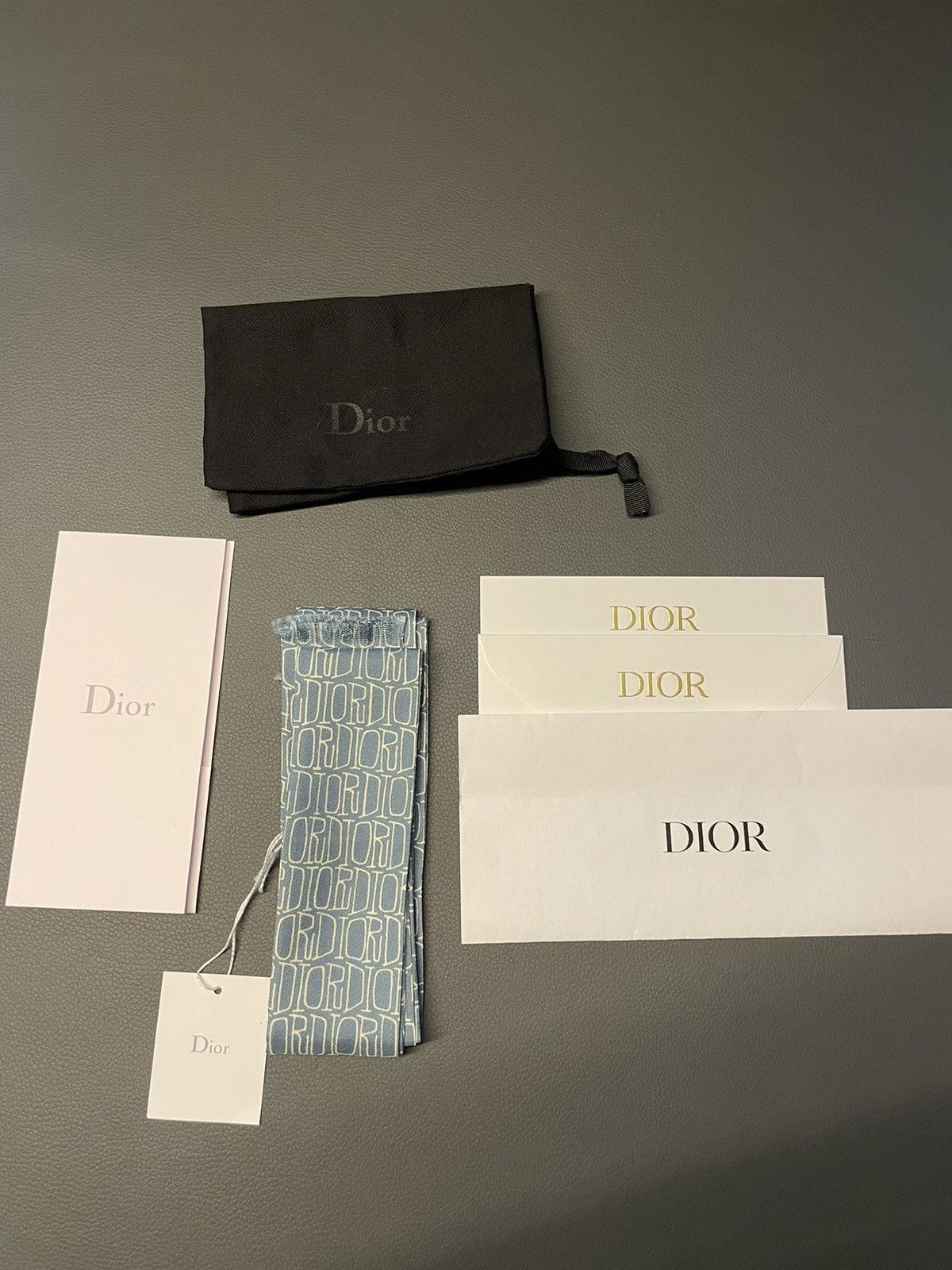 Dior Extremely Rare Runway Dior x Shawn Fluid Logo Silk Tie Size ONE SIZE - 14 Thumbnail