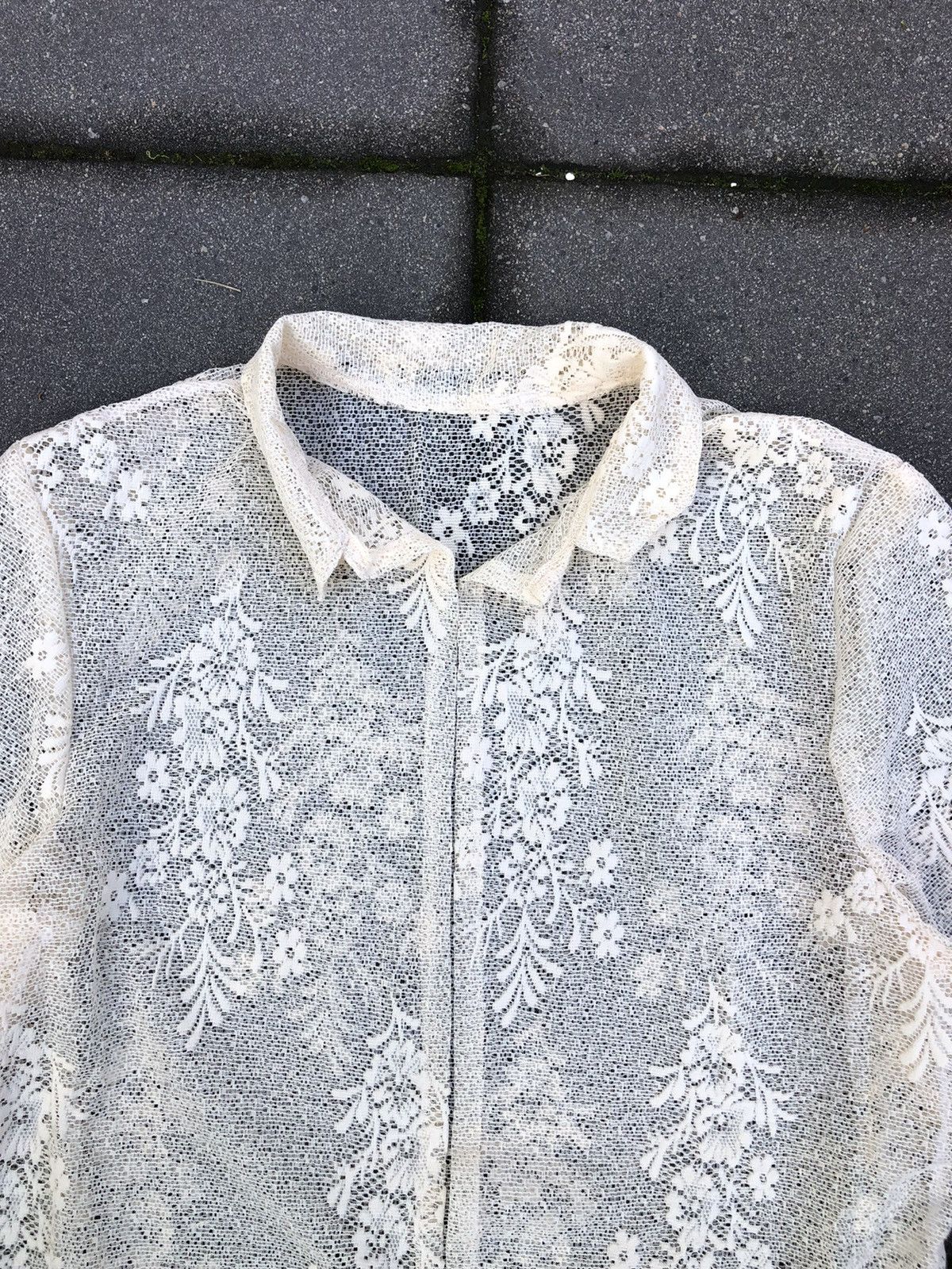 Handmade × Vintage Handmade Lace Camp Collar Bowling shirt Size US L / EU 52-54 / 3 - 3 Thumbnail