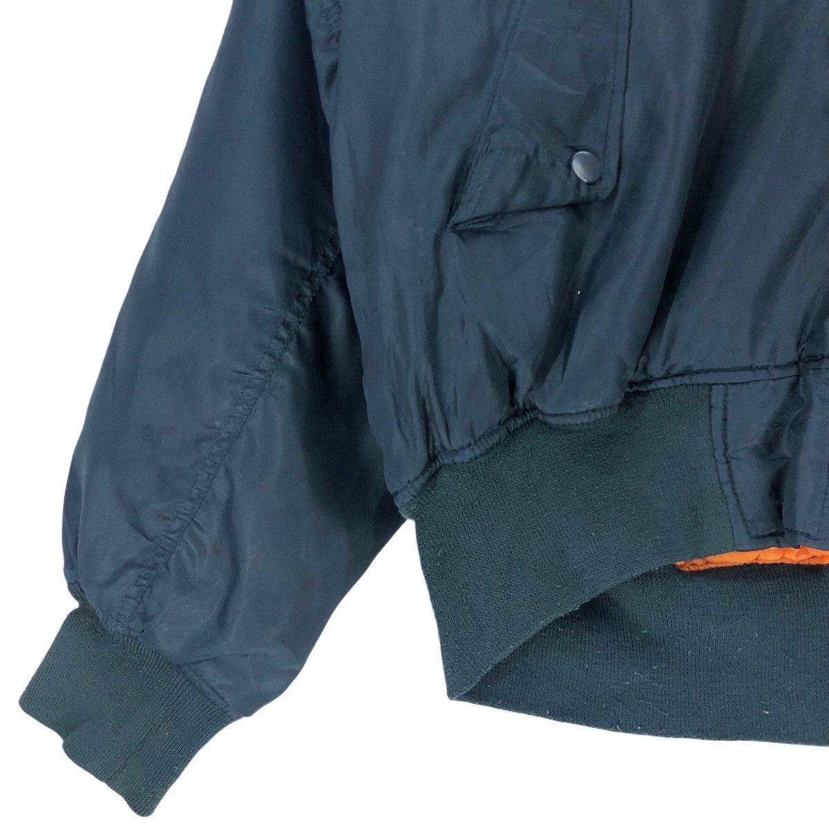 Vintage Military Garments Bomber Jacket Orange Lining Size US L / EU 52-54 / 3 - 3 Thumbnail