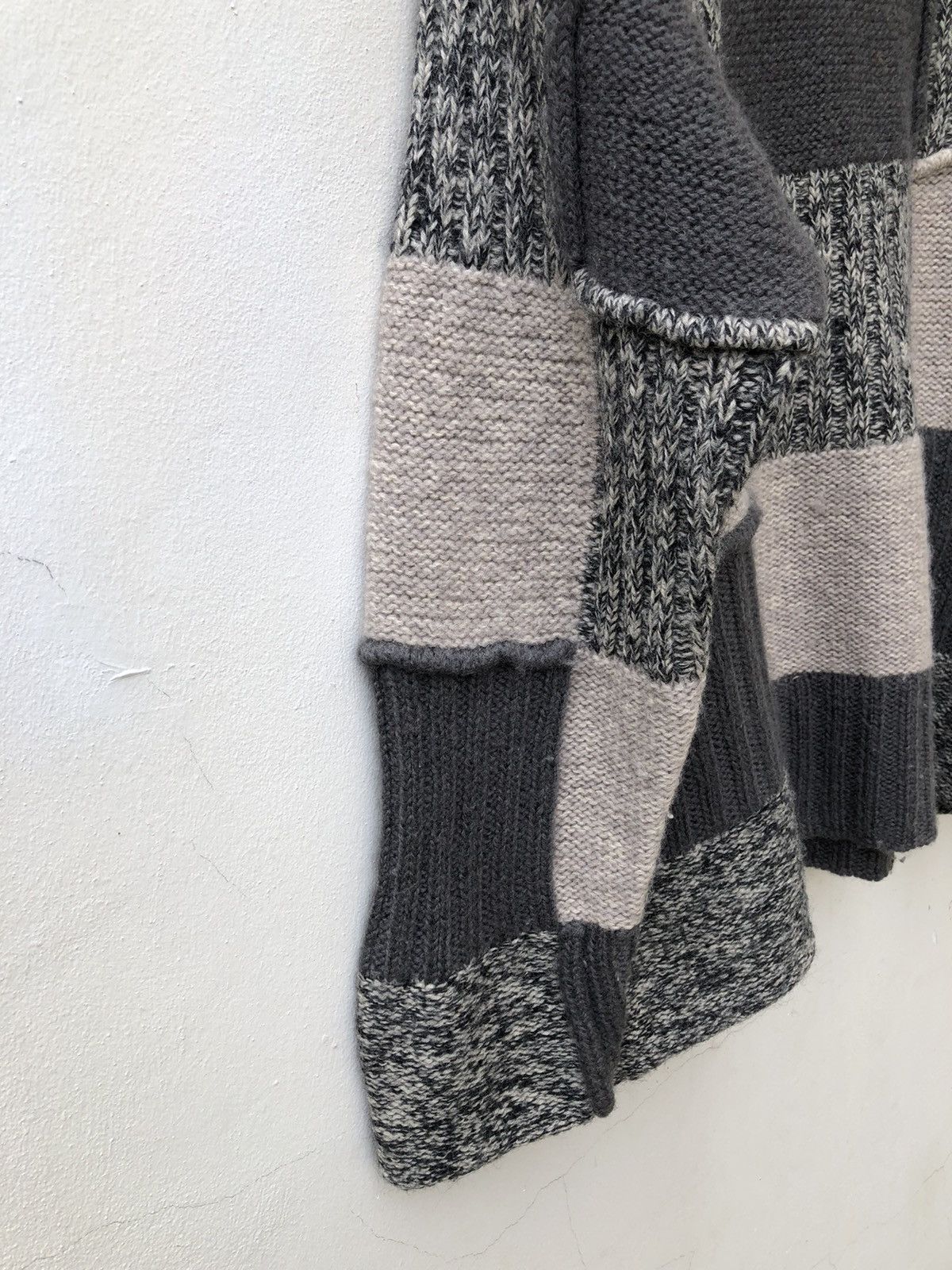 Mr. Junko Vintage 80s Mr. Junko Men Patchwork Knitwear Wool Sweater Size US M / EU 48-50 / 2 - 16 Thumbnail