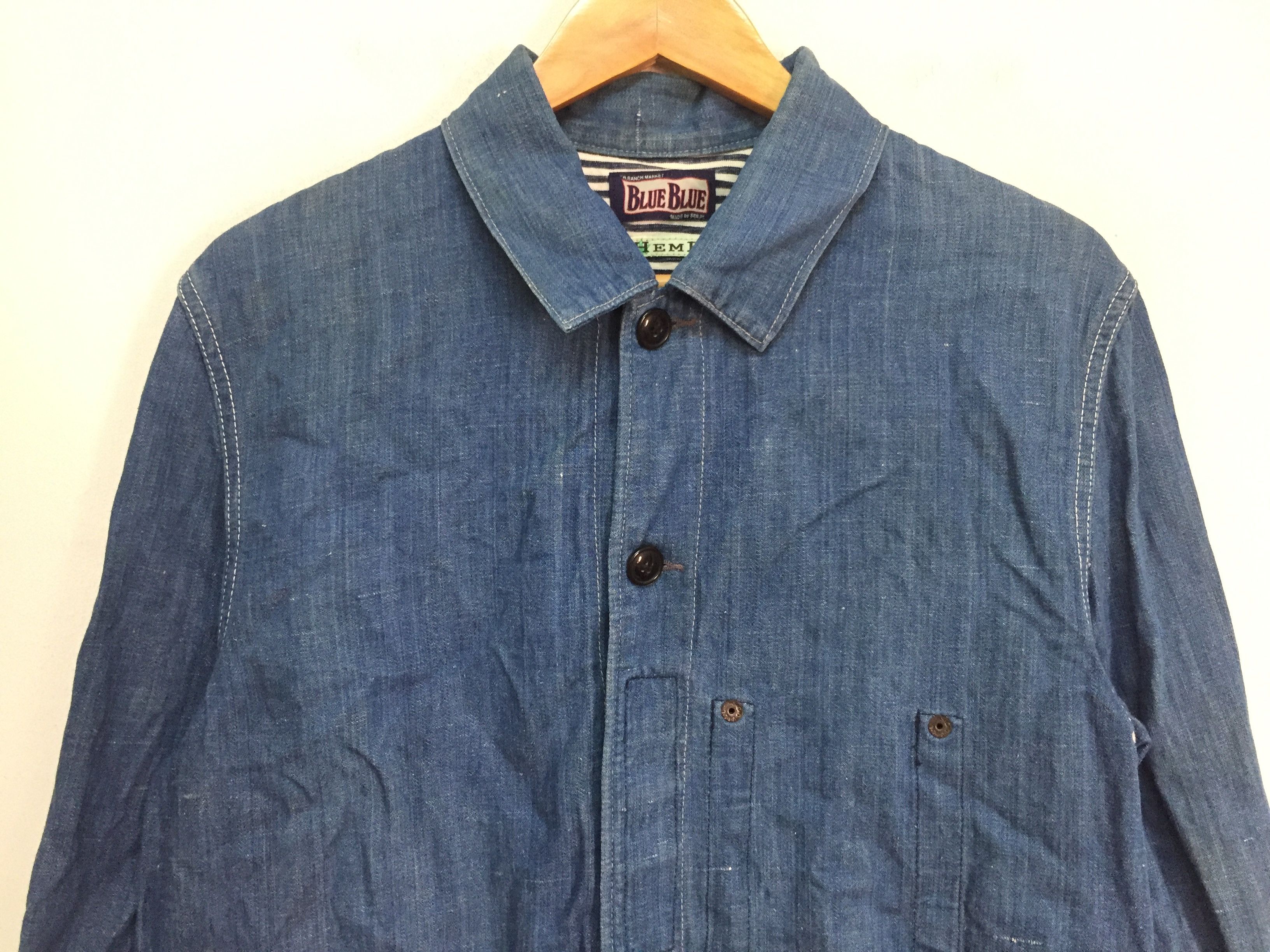 Blue Blue Japan Blue Blue Japan Hemp Denim jacket Size US L / EU 52-54 / 3 - 4 Thumbnail