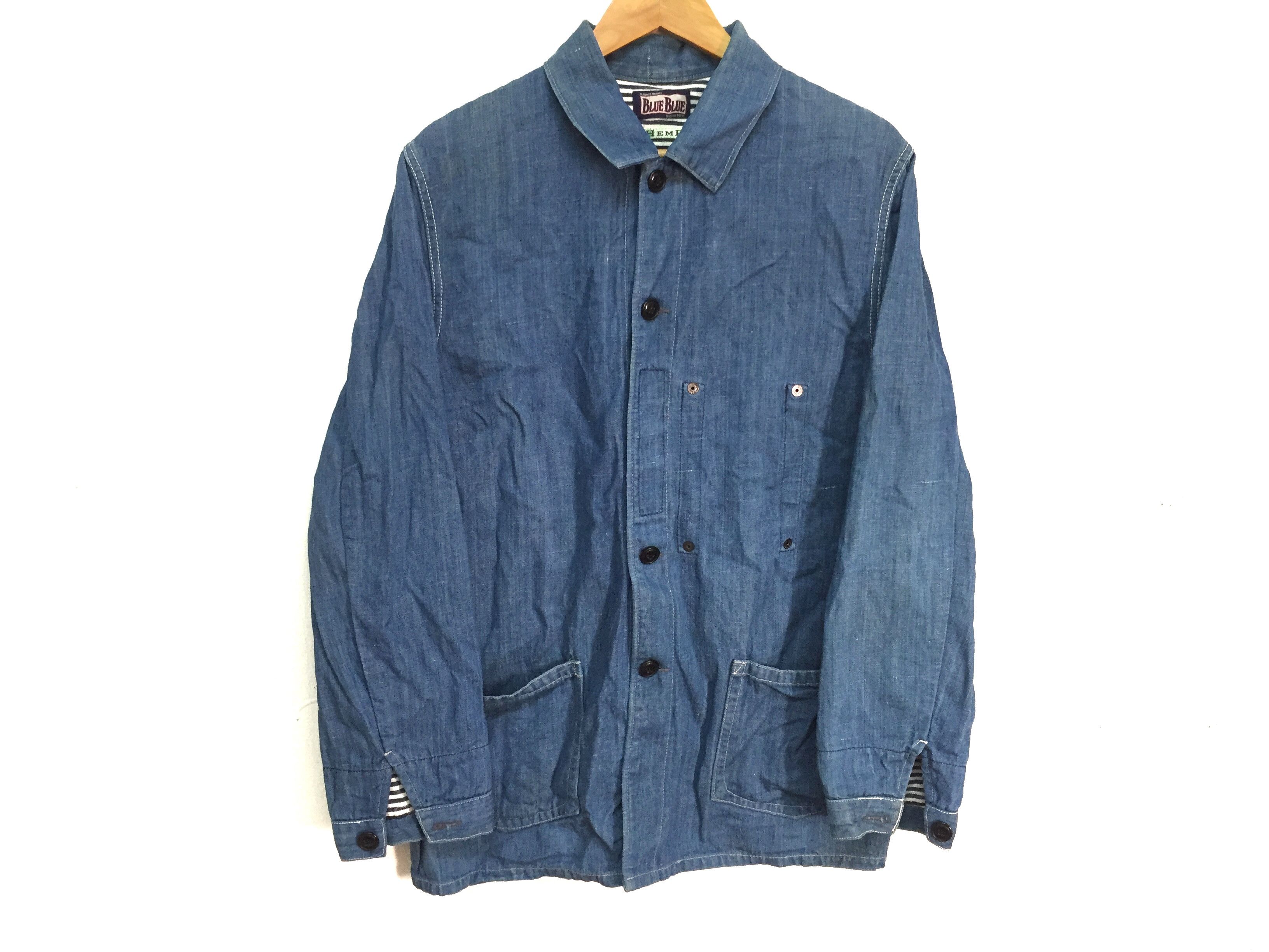 Blue Blue Japan Blue Blue Japan Hemp Denim jacket Size US L / EU 52-54 / 3 - 2 Thumbnail