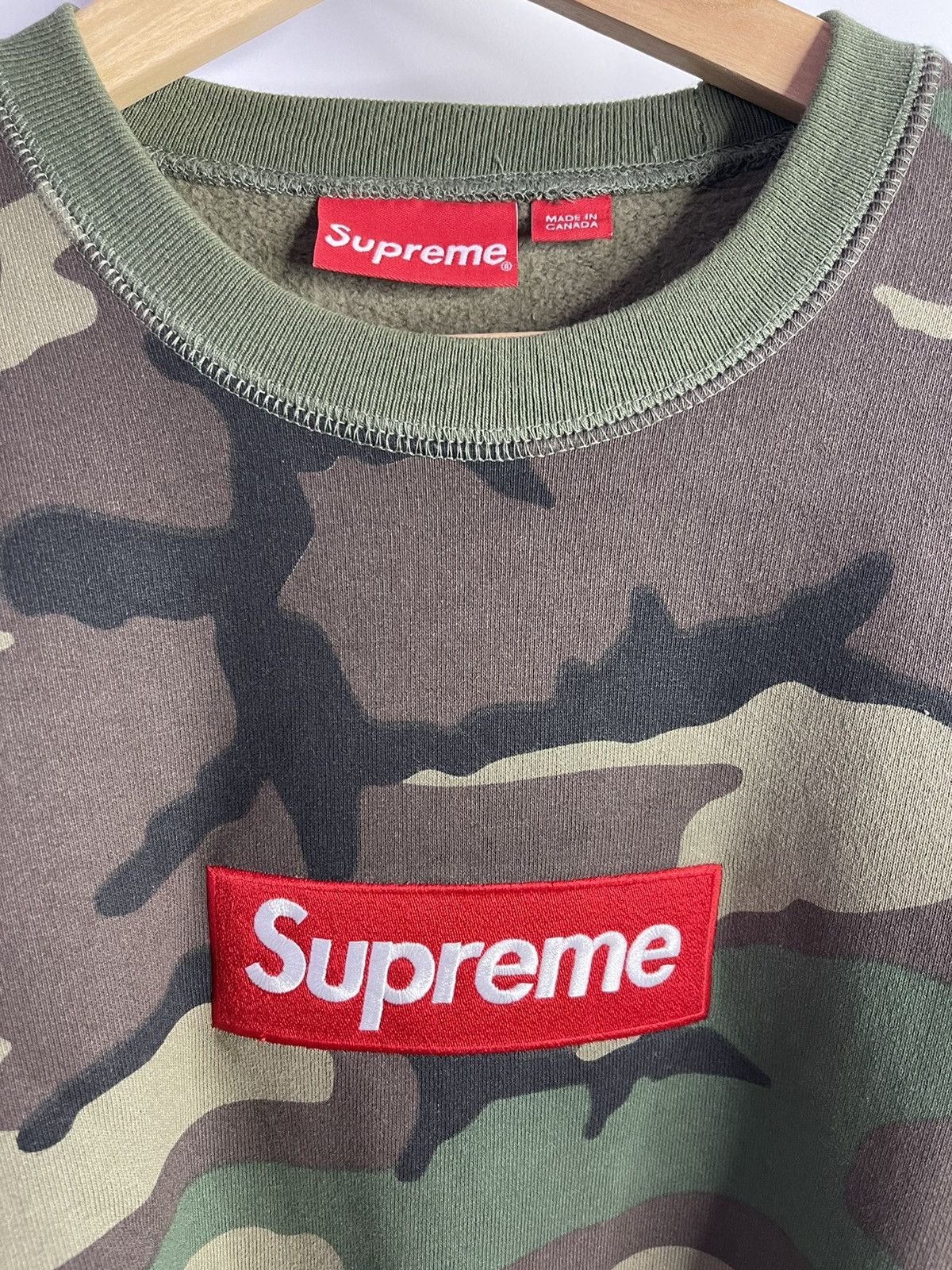 Supreme Box Logo Crewneck Camo FW15