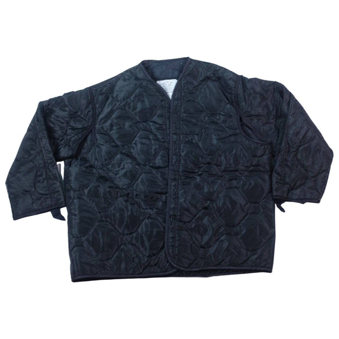 Vintage New Deadstock military jacket liner puffer jacket black Size US L / EU 52-54 / 3 - 1 Thumbnail