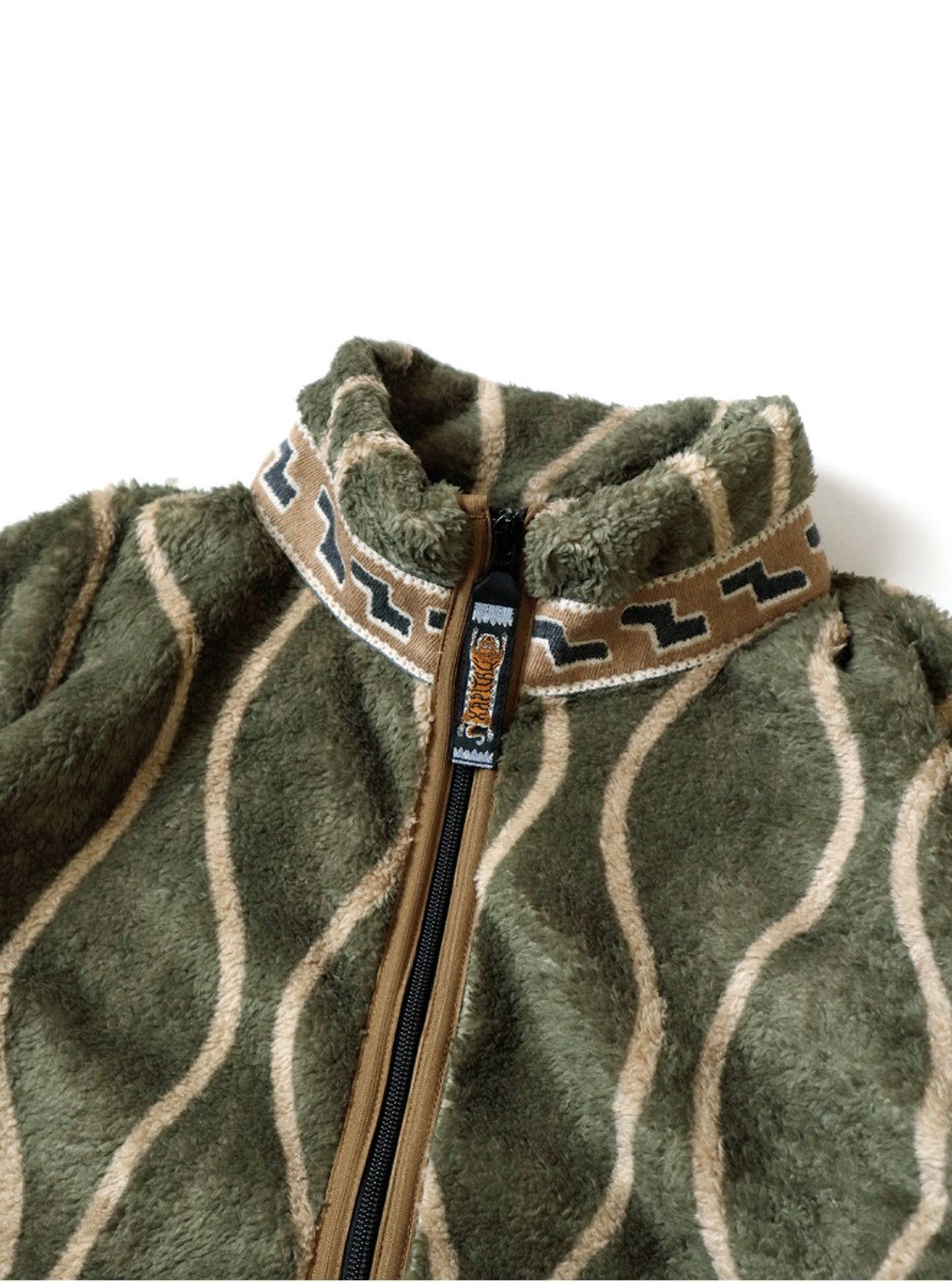 Kapital Kapital sick strip fleece zip sweater jacket size 1 Size US S / EU 44-46 / 1 - 7 Thumbnail