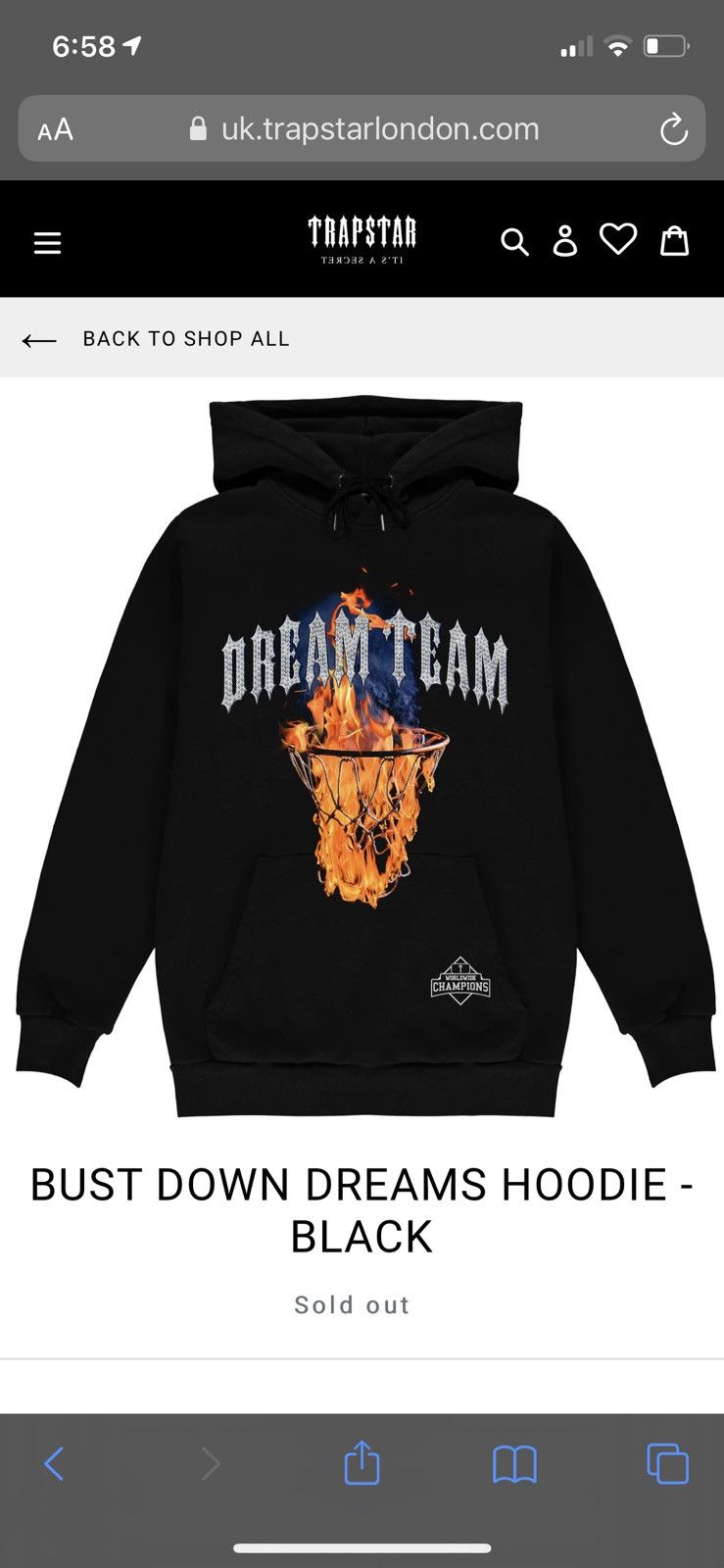 Trapstar London Trapstar Dream Team Hoodie Grailed
