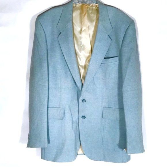 Levi's × Vintage LEVIS Baby Blue VTG Jacket Blazer Sport Coat 44L Size 44L - 1 Thumbnail
