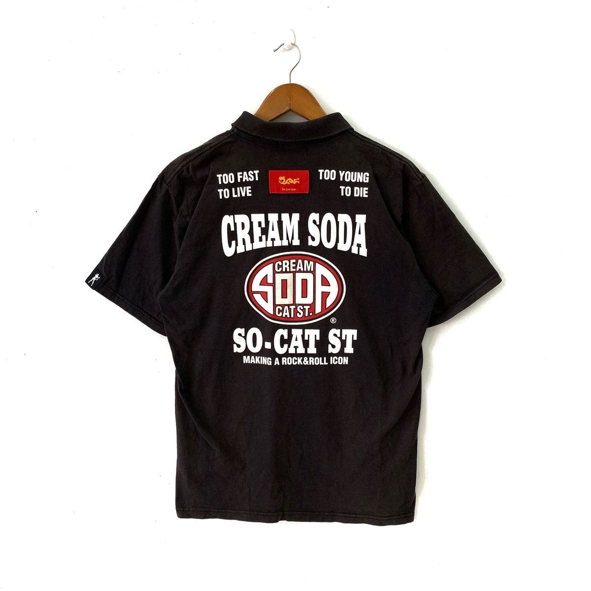 Japanese Brand Cream Soda Skull Design Polo Shirt Size US L / EU 52-54 / 3 - 1 Thumbnail