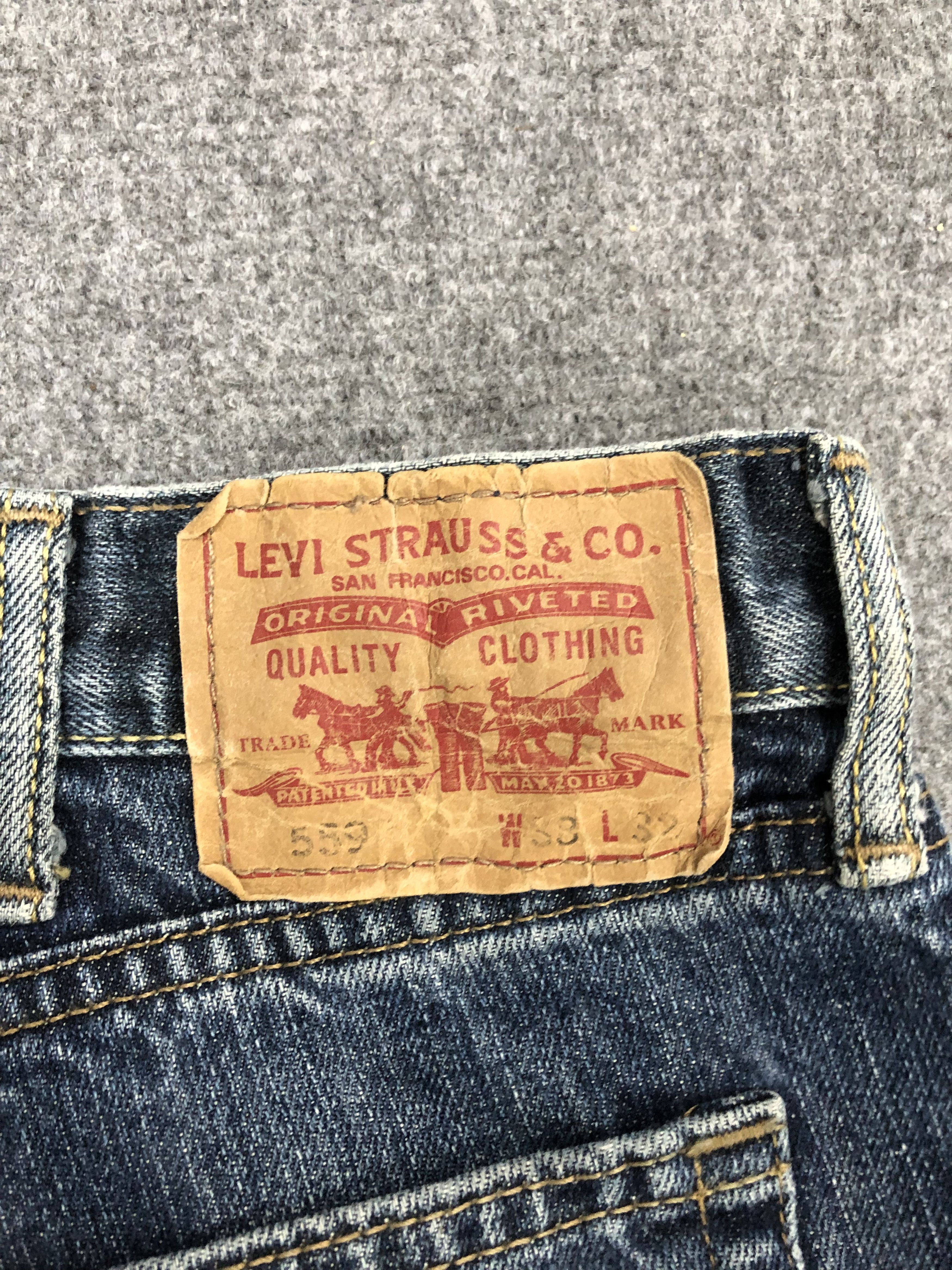 Levi's Vintage Levis 559 Sun Faded Denim DP1198 Size US 39 - 5 Thumbnail