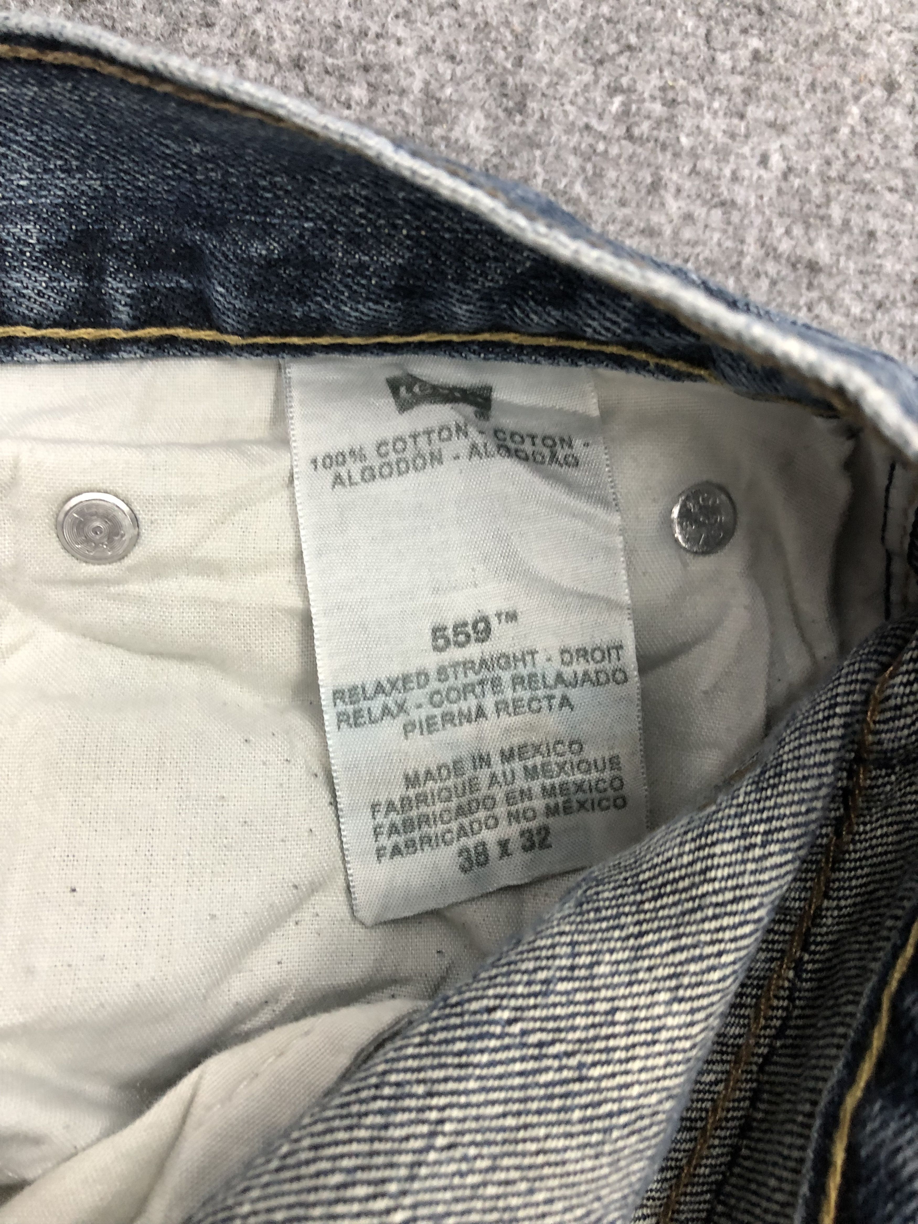 Levi's Vintage Levis 559 Sun Faded Denim DP1198 Size US 39 - 6 Thumbnail
