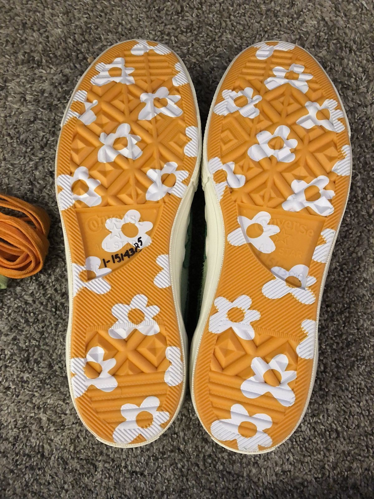 Converse × Golf Wang × Tyler The Creator Golf Le Fleur x One Star Ox Jade Lime 2018 Size US 12 / EU 45 - 5 Thumbnail