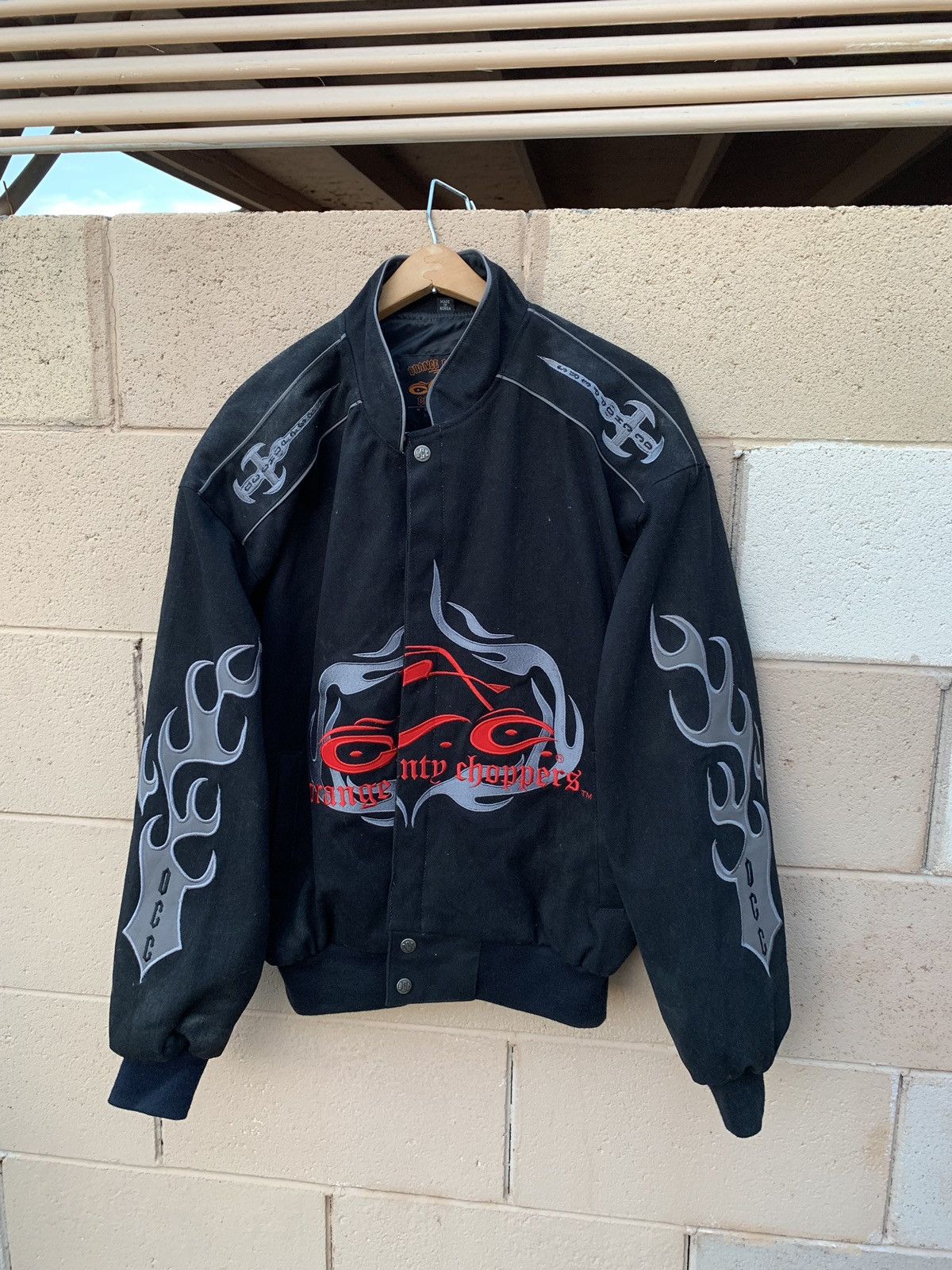 Vintage Vintage Motorcycle Embroidered Jacket aBlack Size US M / EU 48-50 / 2 - 1 Thumbnail