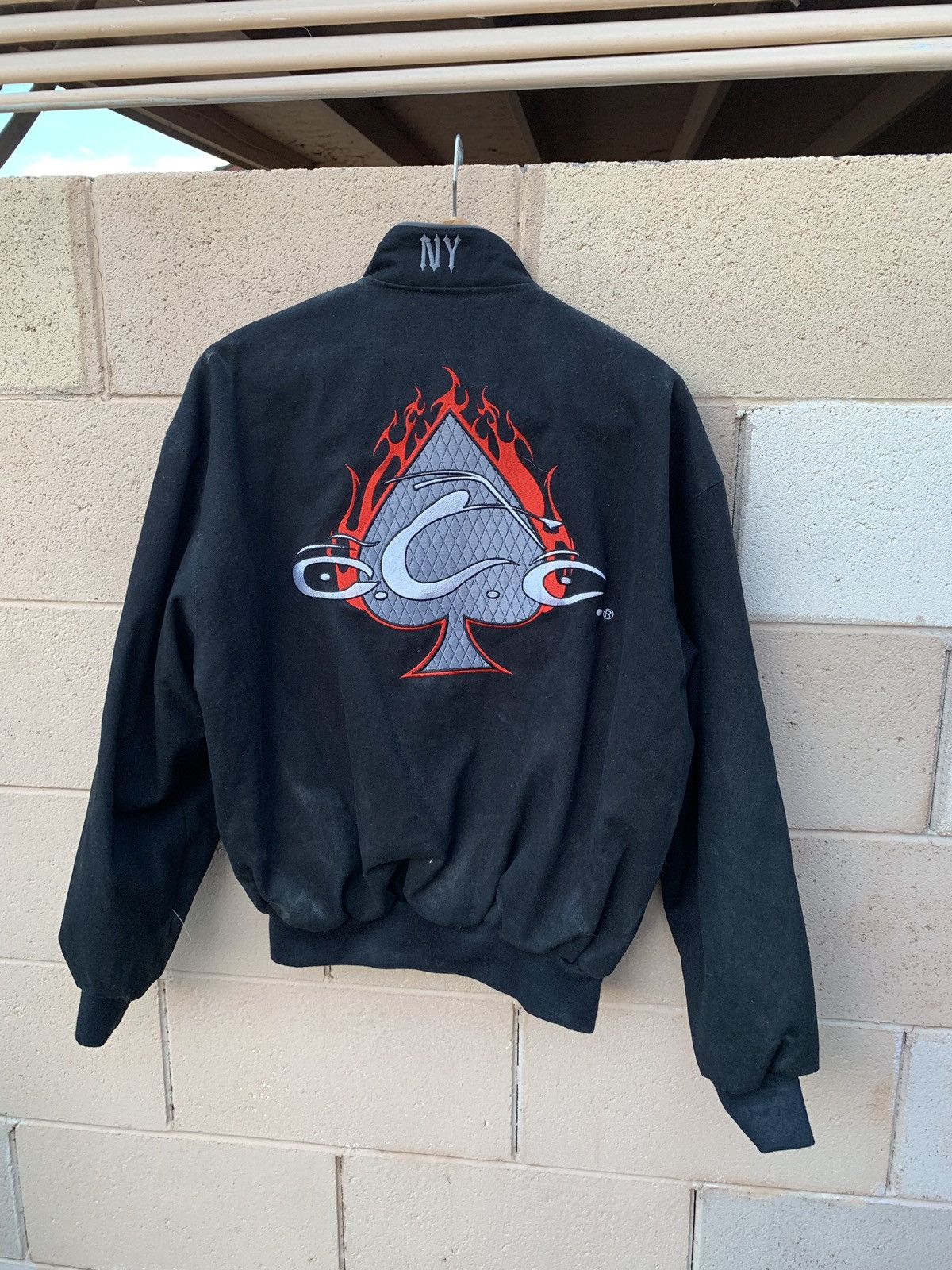Vintage Vintage Motorcycle Embroidered Jacket aBlack Size US M / EU 48-50 / 2 - 3 Thumbnail